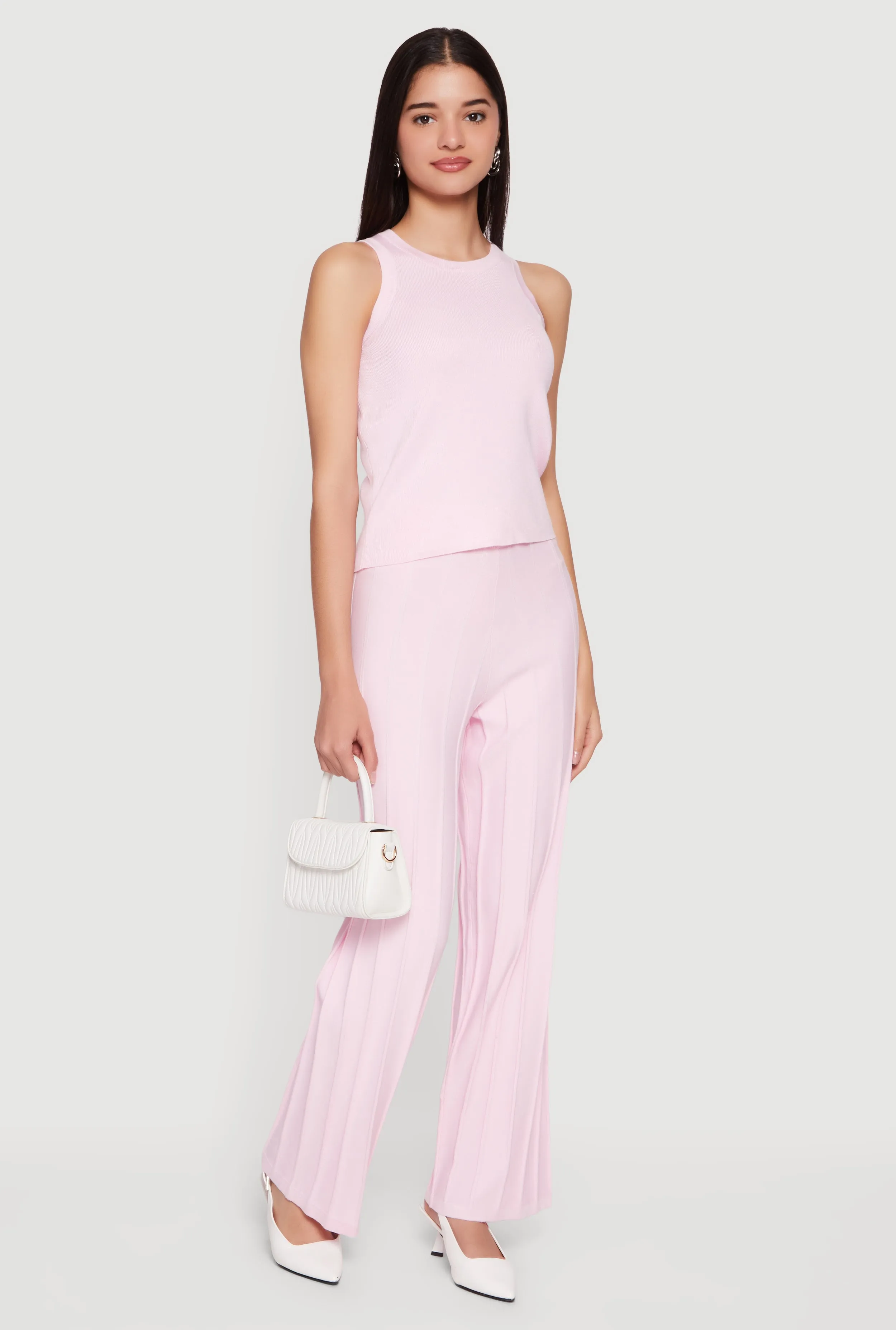 Solid Crew Neck Tank Top sold by Rainbow product image thumbnail 2