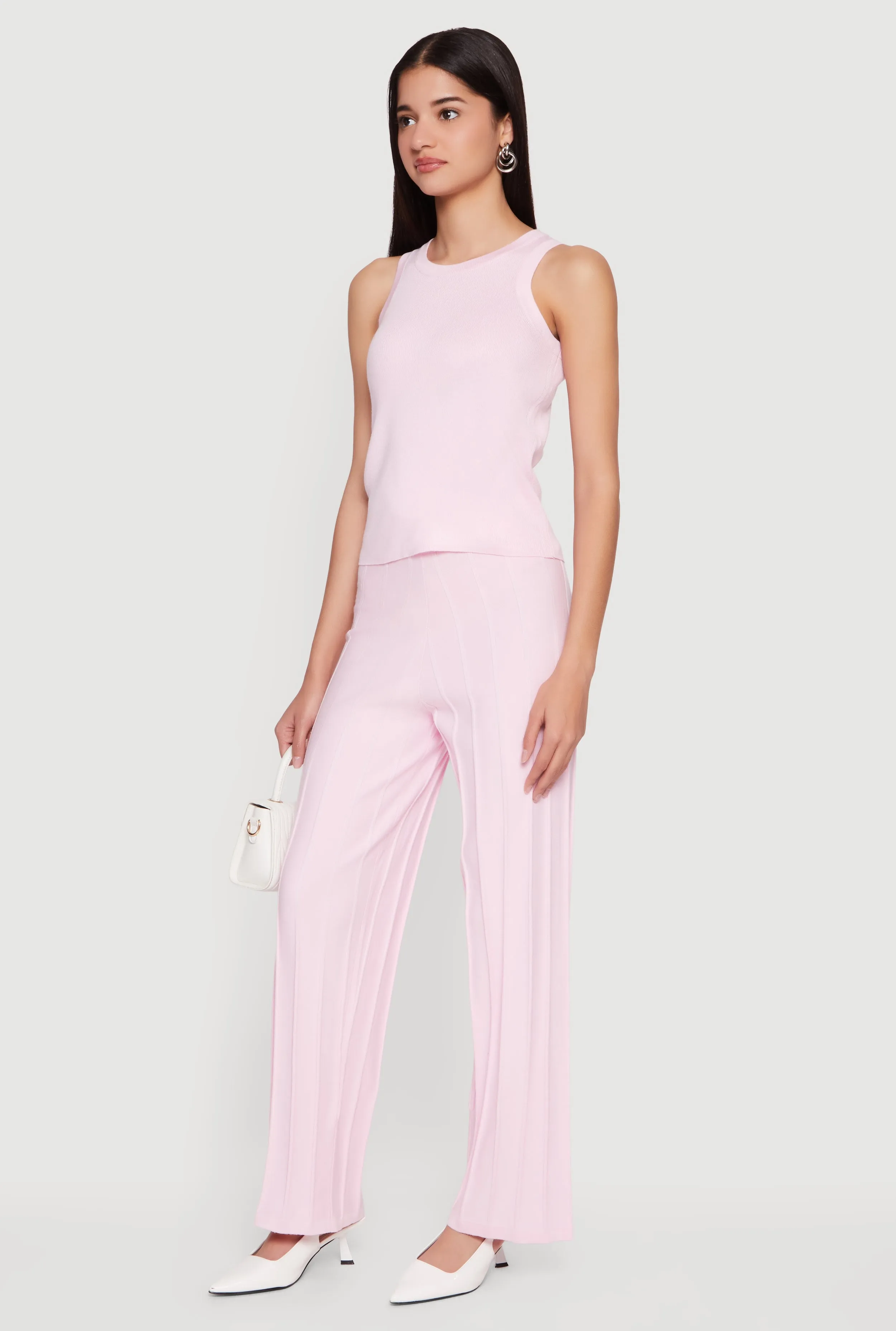 Solid Crew Neck Tank Top sold by Rainbow product image thumbnail 3