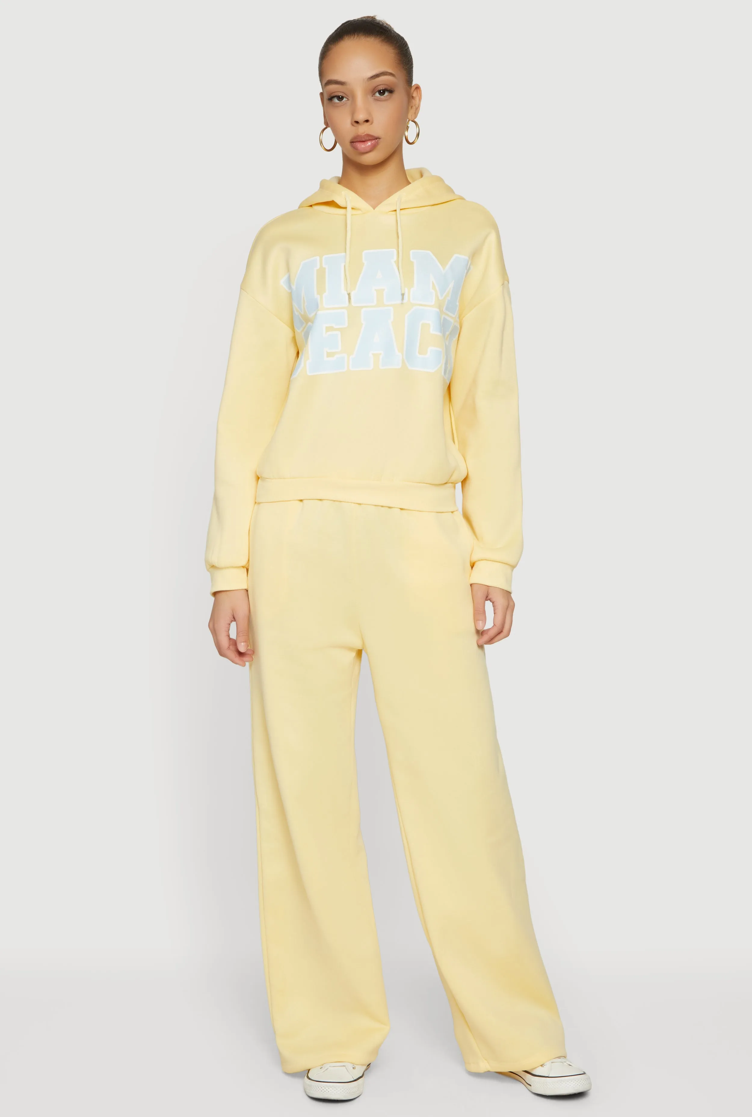 Solid Wide Leg Pull On Sweatpants sold by Rainbow product image thumbnail 2