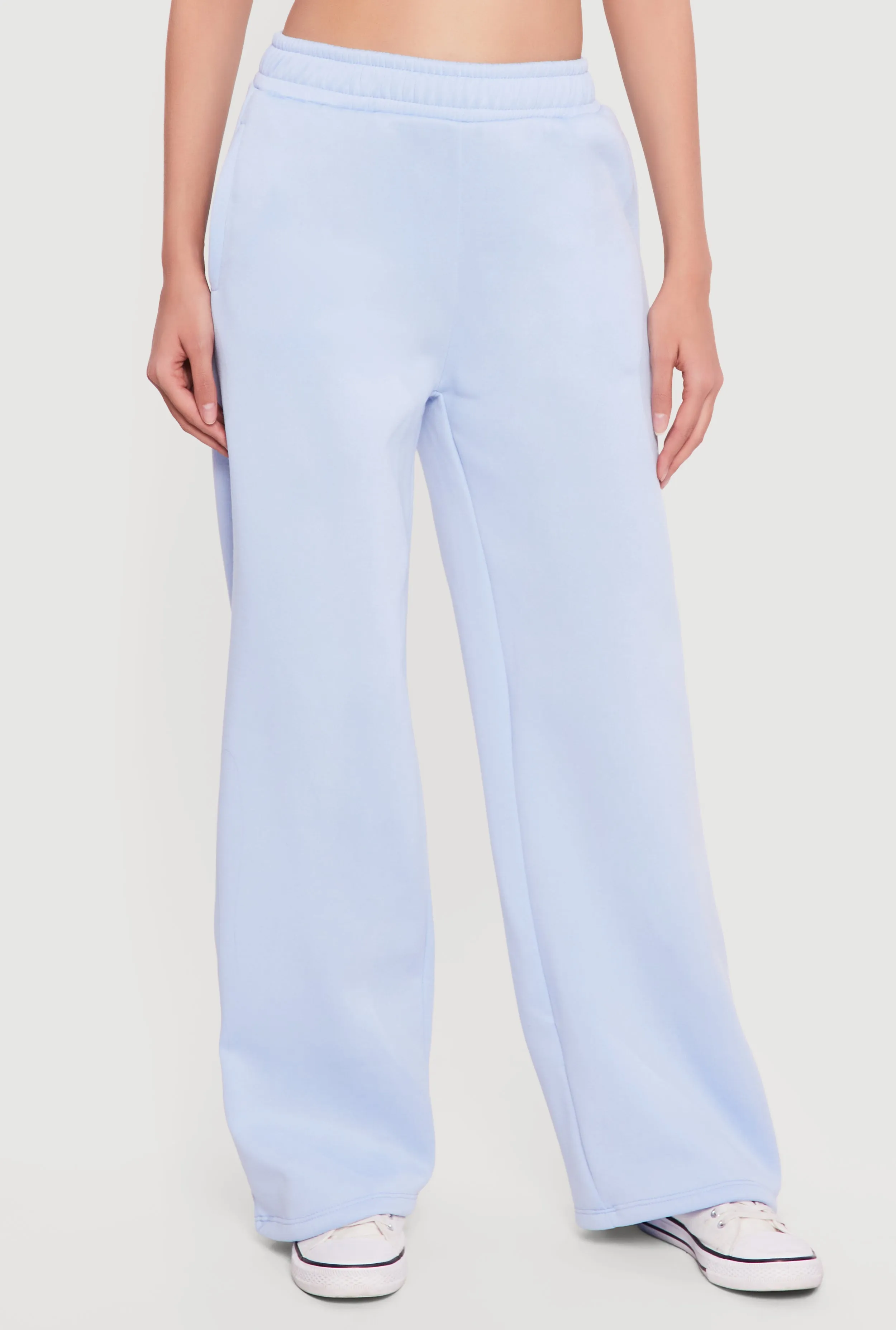 Solid Wide Leg Pull On Sweatpants sold by Rainbow product image thumbnail 3