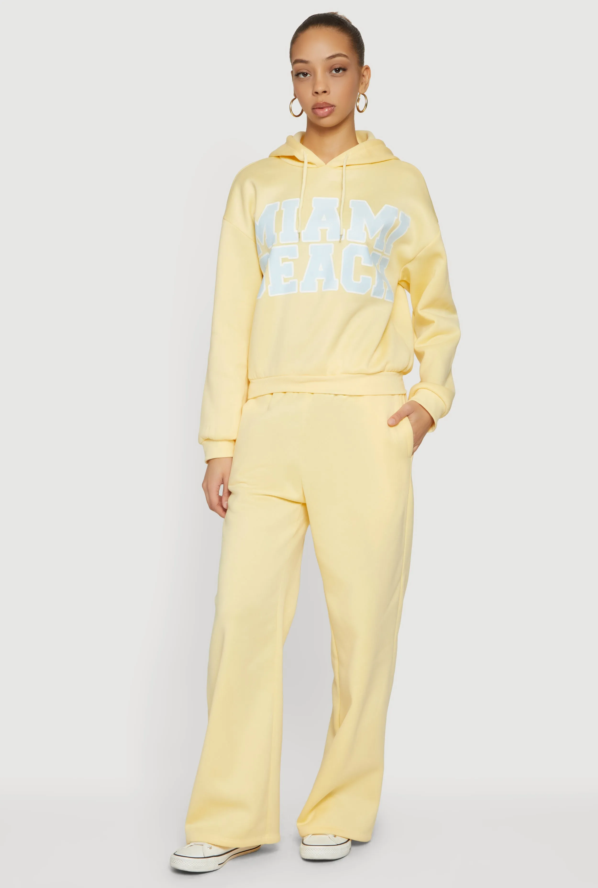 Miami Beach Graphic Hooded Sweatshirt sold by Rainbow product image thumbnail 2