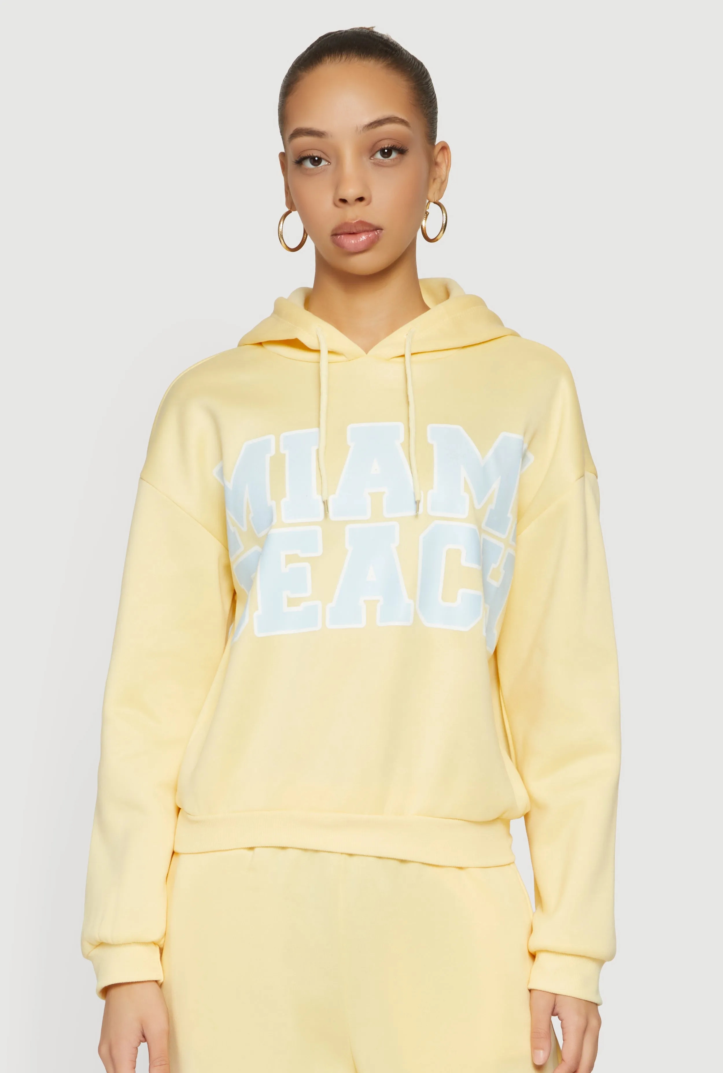 Miami Beach Graphic Hooded Sweatshirt sold by Rainbow