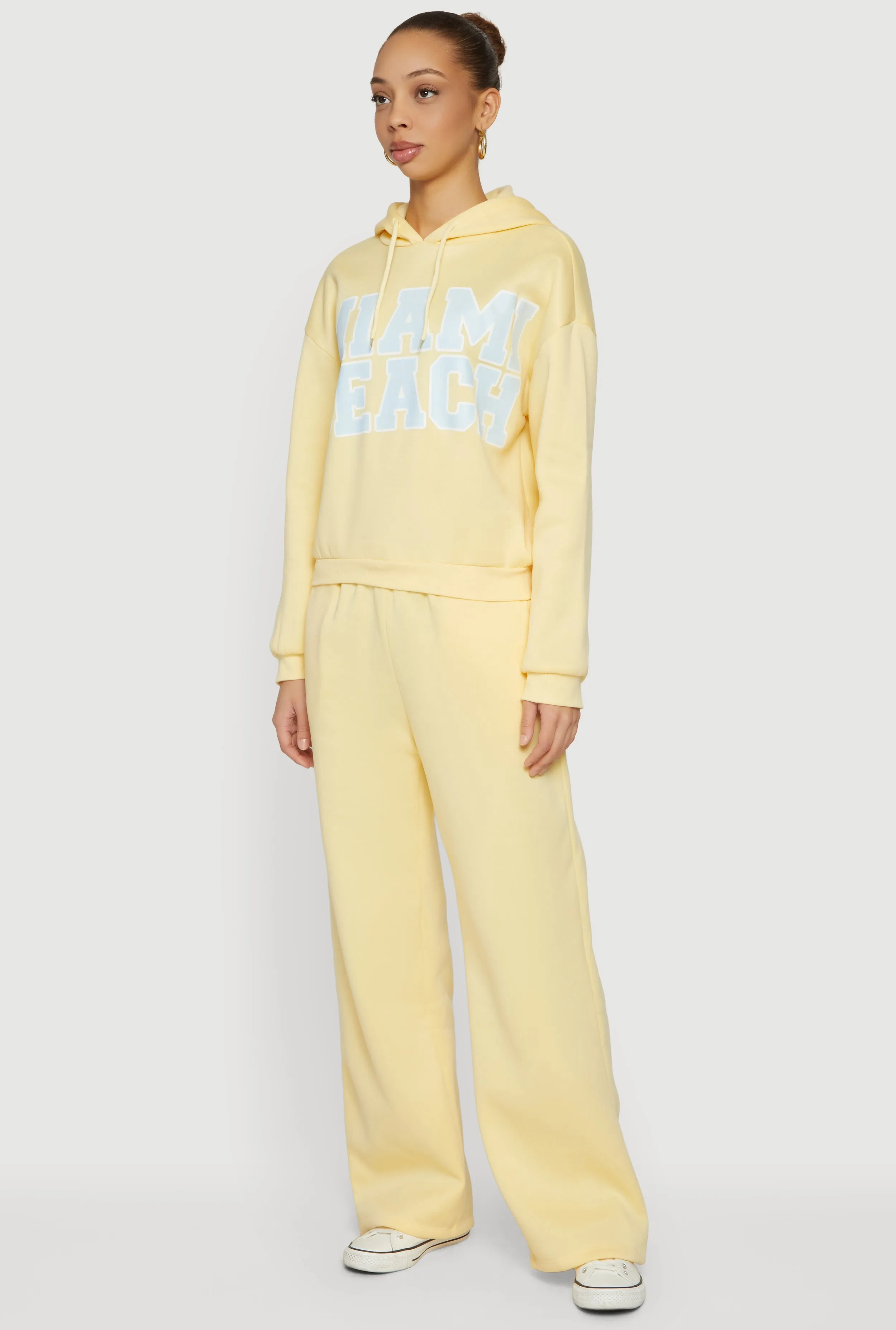 Solid Wide Leg Pull On Sweatpants sold by Rainbow product image thumbnail 2