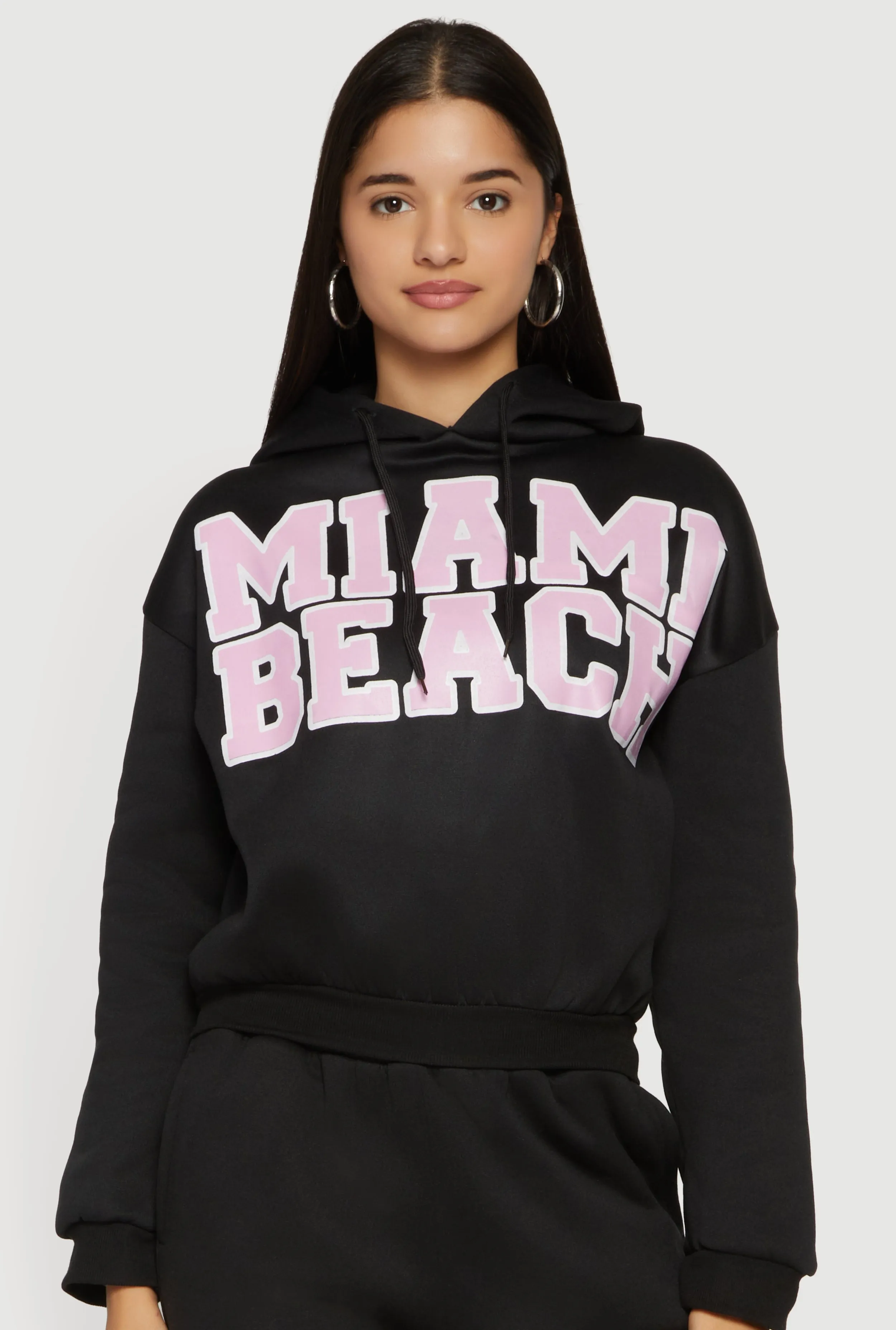 Miami Beach Graphic Hooded Sweatshirt sold by Rainbow
