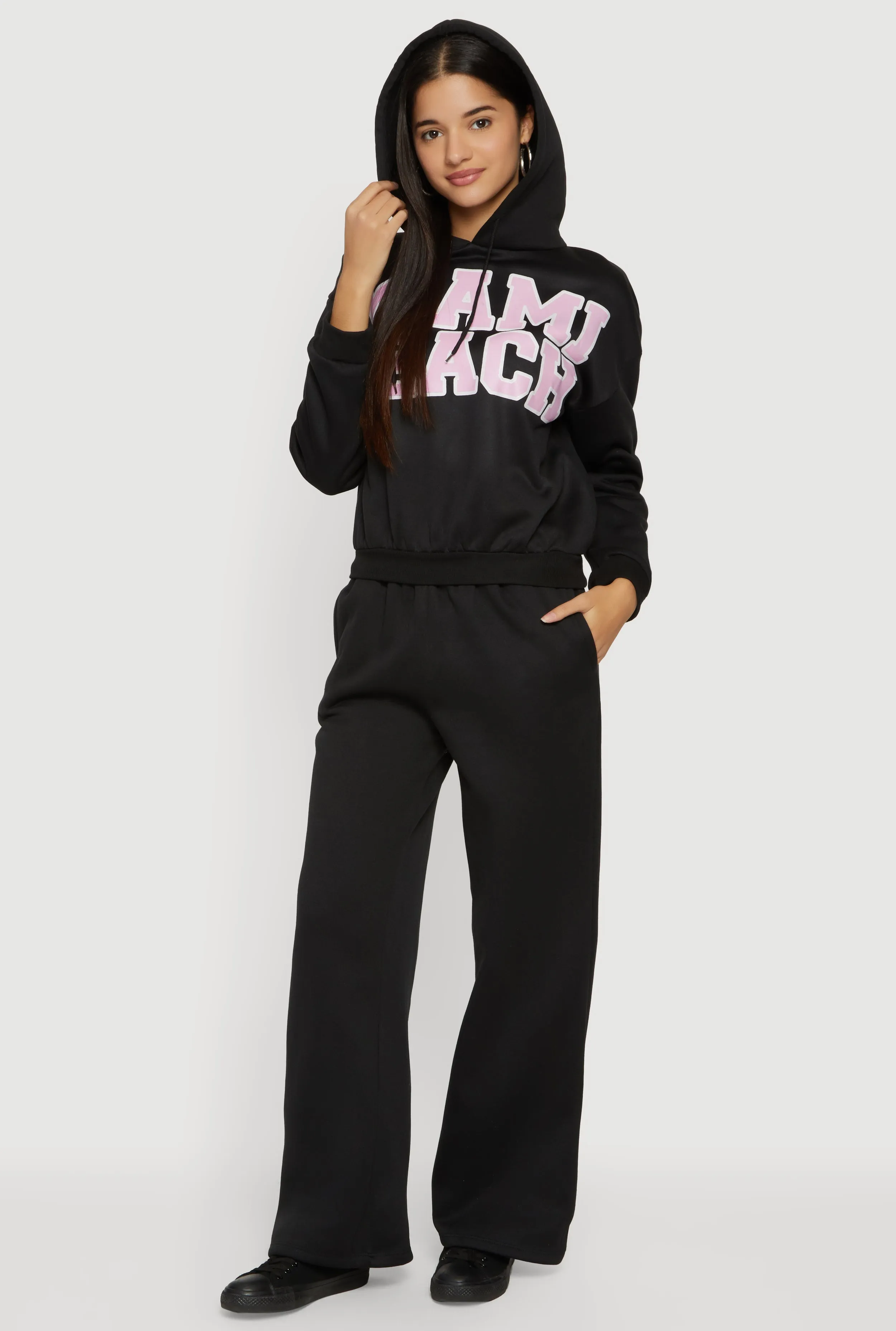 Miami Beach Graphic Hooded Sweatshirt sold by Rainbow product image thumbnail 2