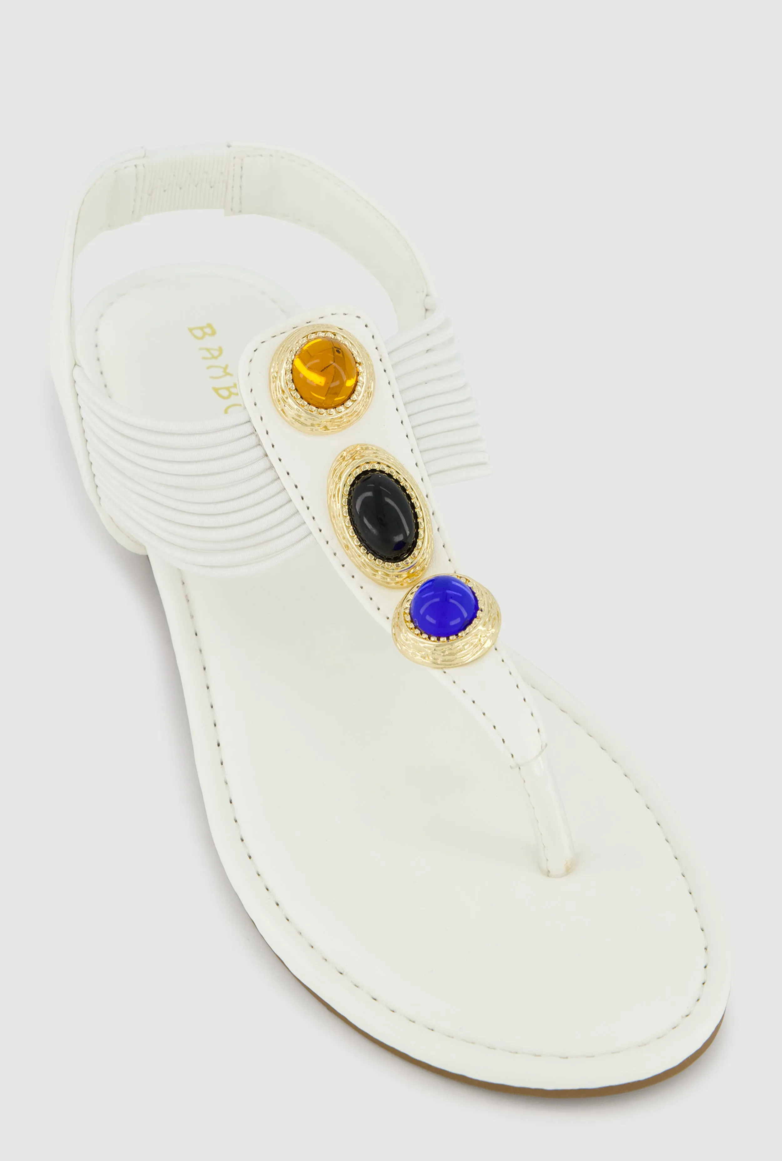 Gemstone Corded T Strap Thong Sandals sold by Rainbow product image thumbnail 2