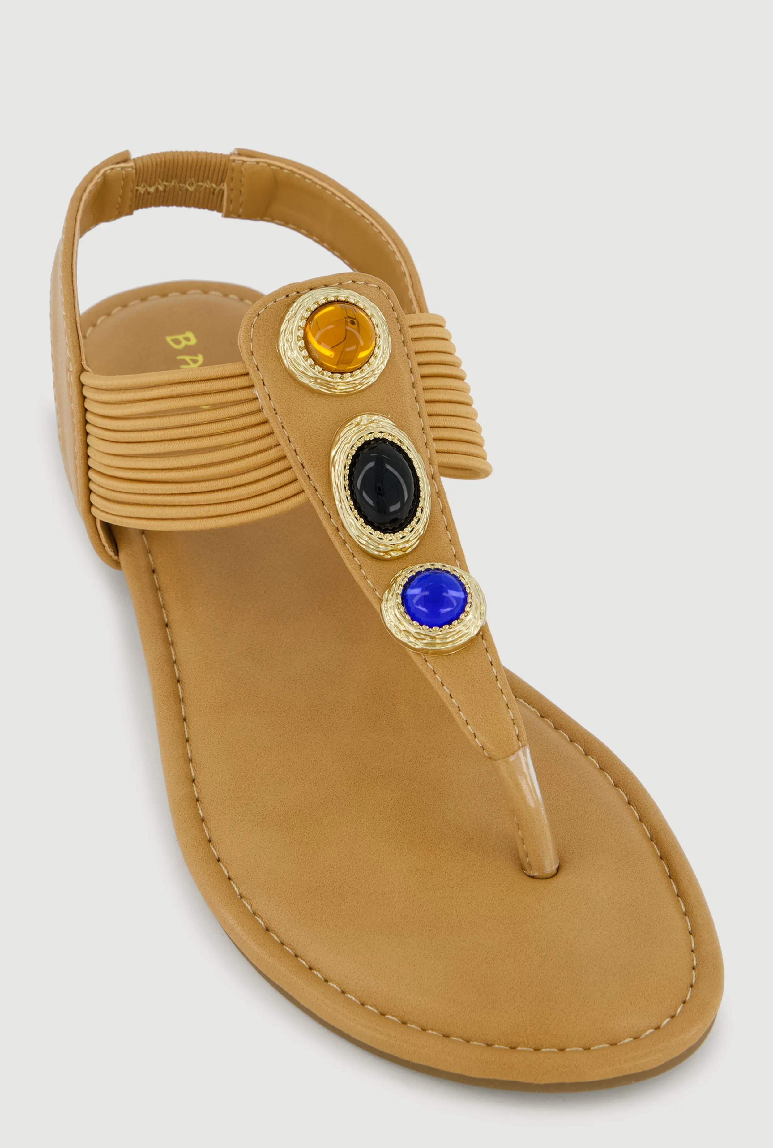 Gemstone Corded T Strap Thong Sandals sold by Rainbow product image thumbnail 3