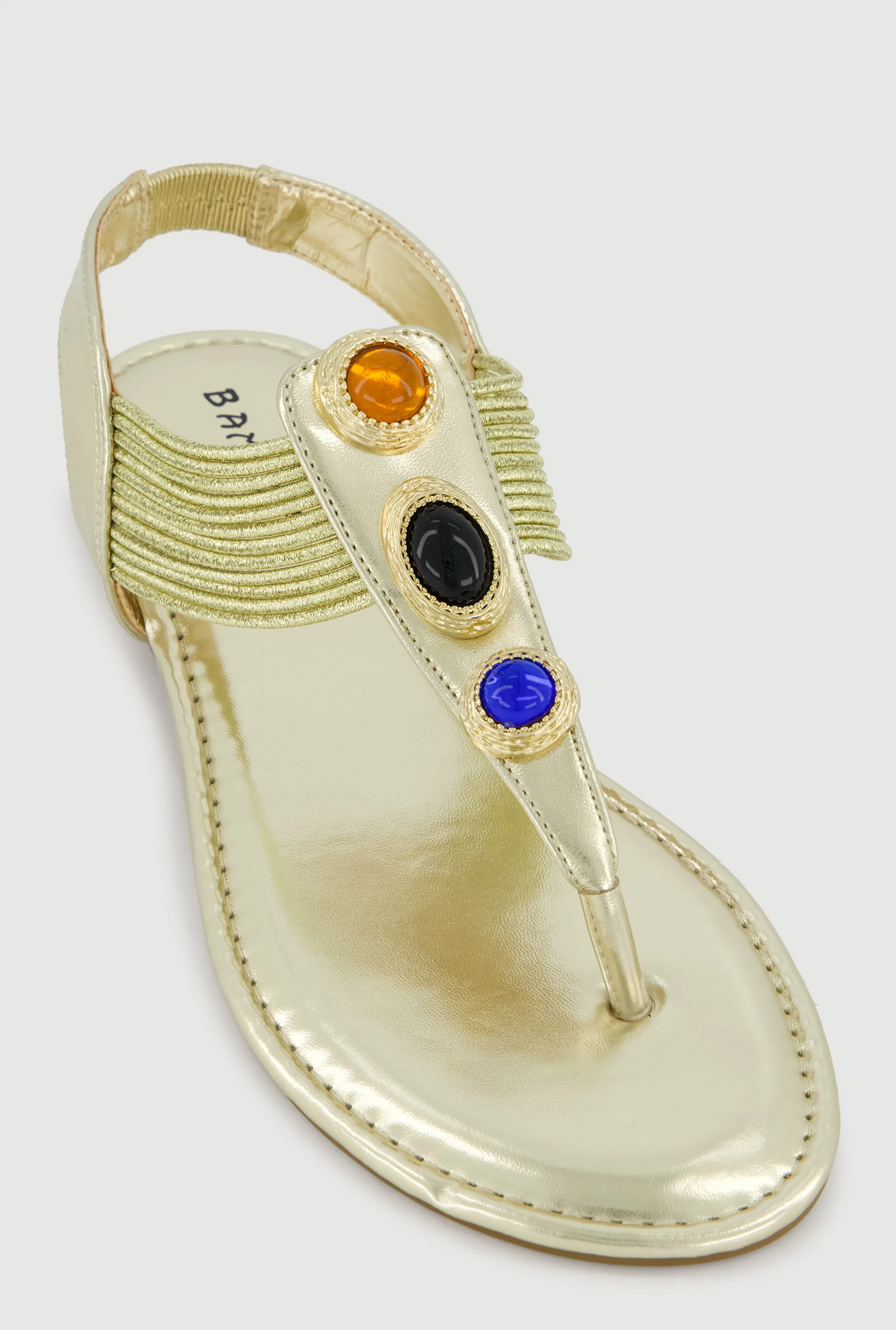 Gemstone Corded T Strap Thong Sandals sold by Rainbow product image thumbnail 4