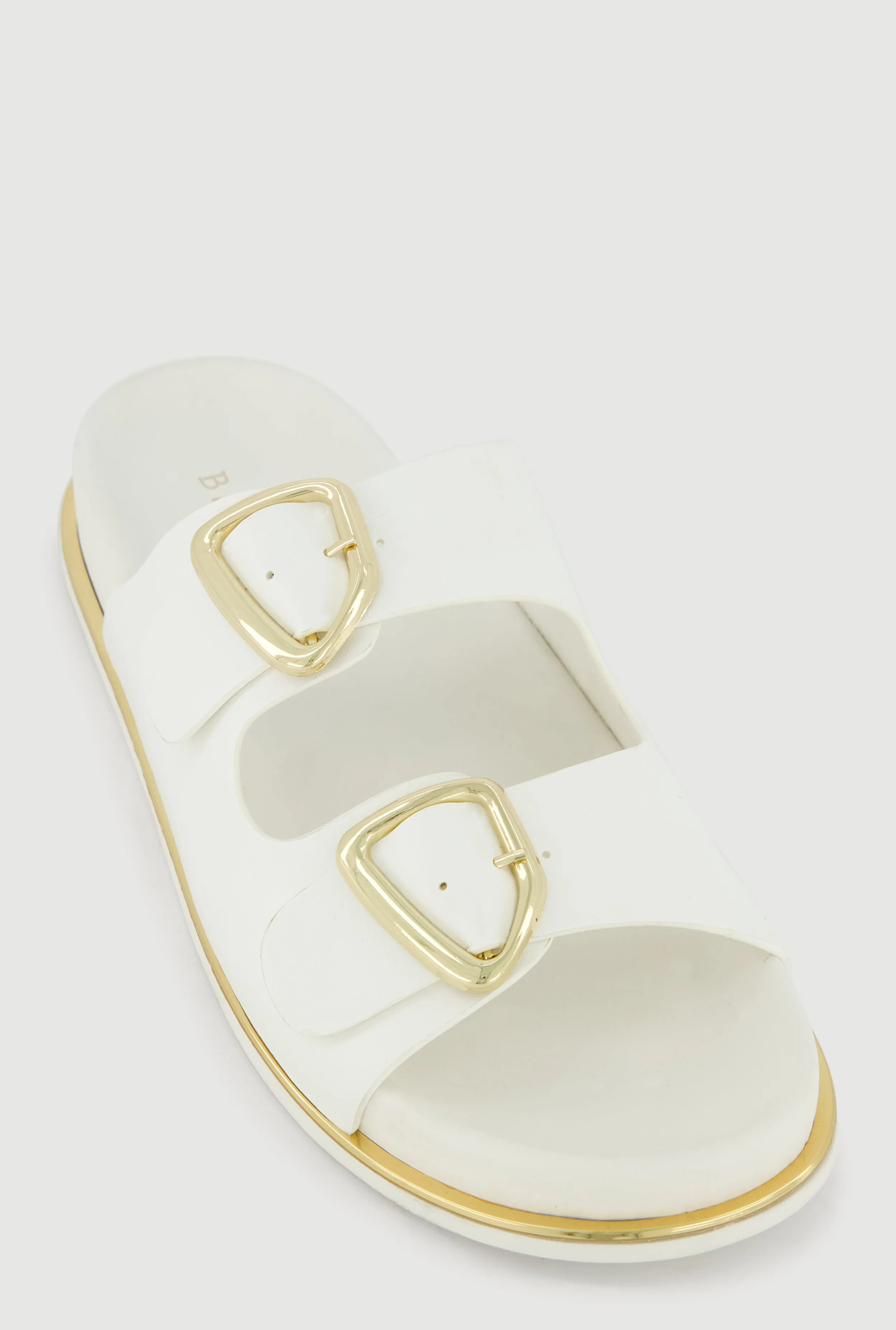 Metallic Double Buckle Slide Sandals sold by Rainbow product image thumbnail 2