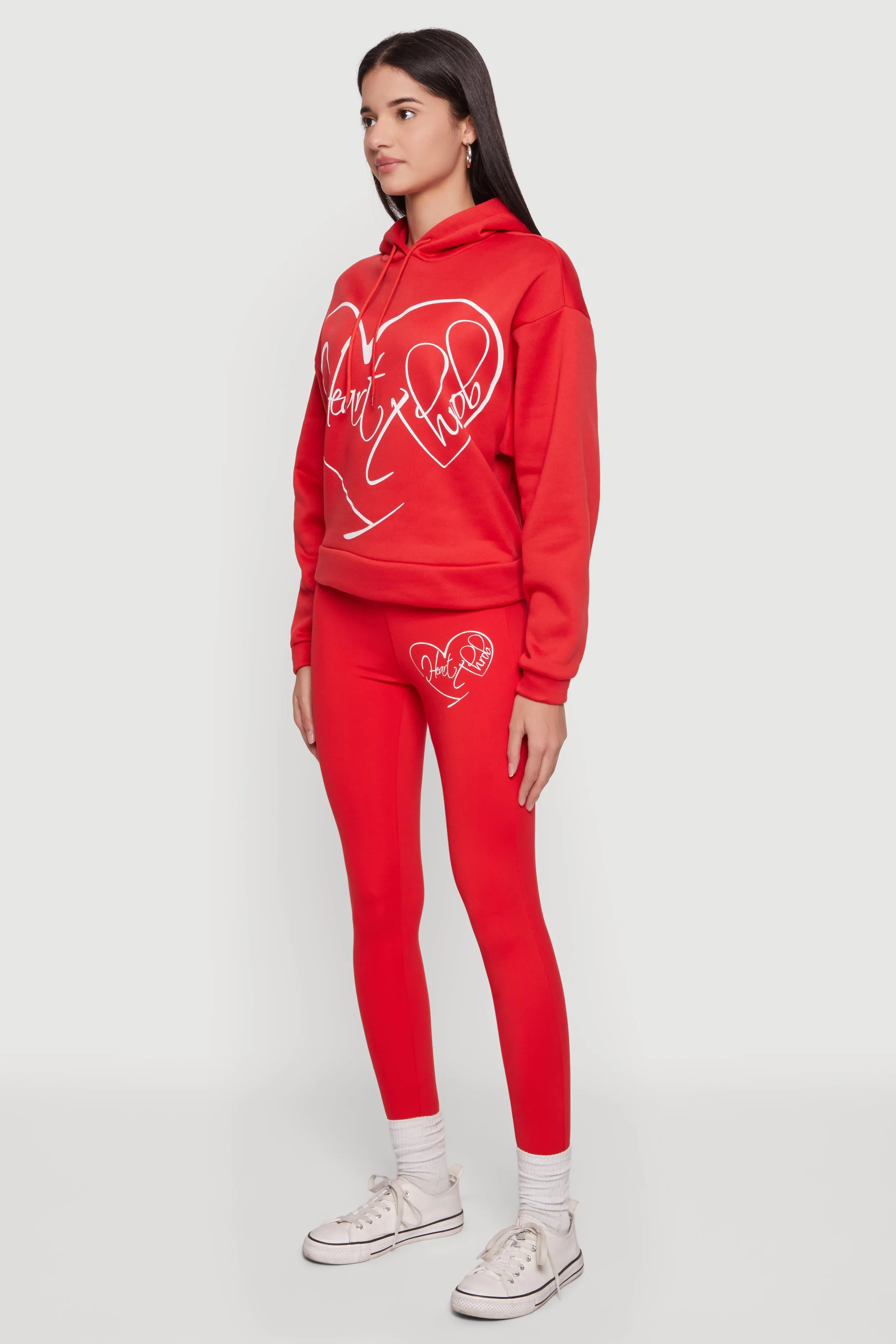 Heart Throb Graphic Print High Waisted Leggings sold by Rainbow product image thumbnail 2