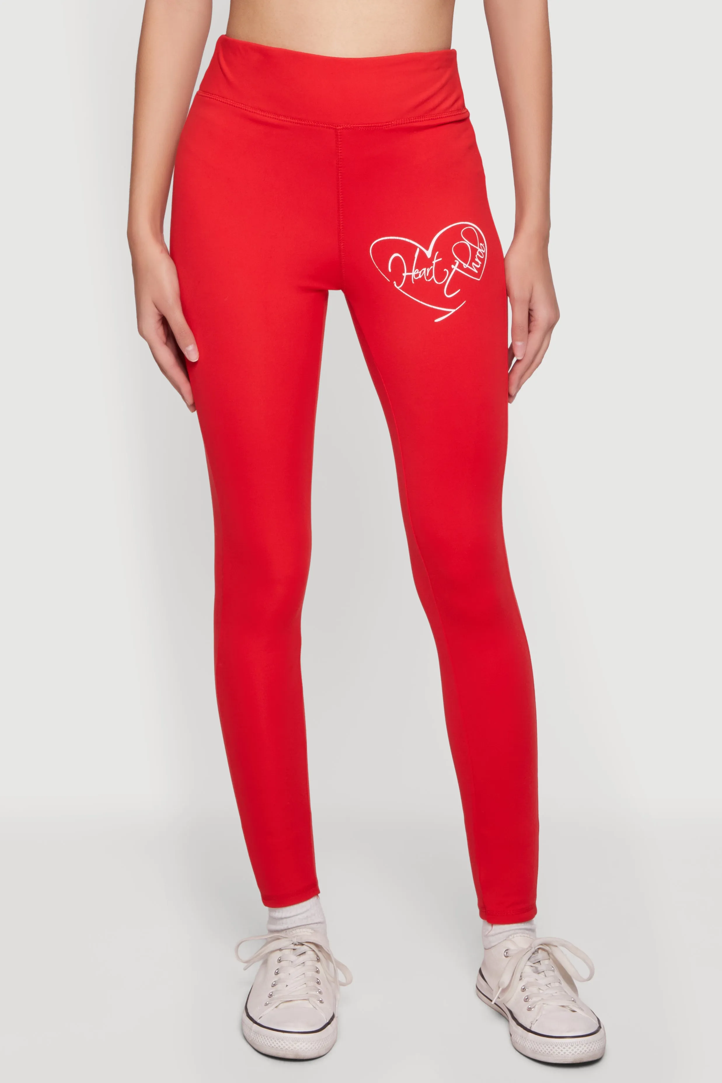 Heart Throb Graphic Print High Waisted Leggings sold by Rainbow product image thumbnail 3