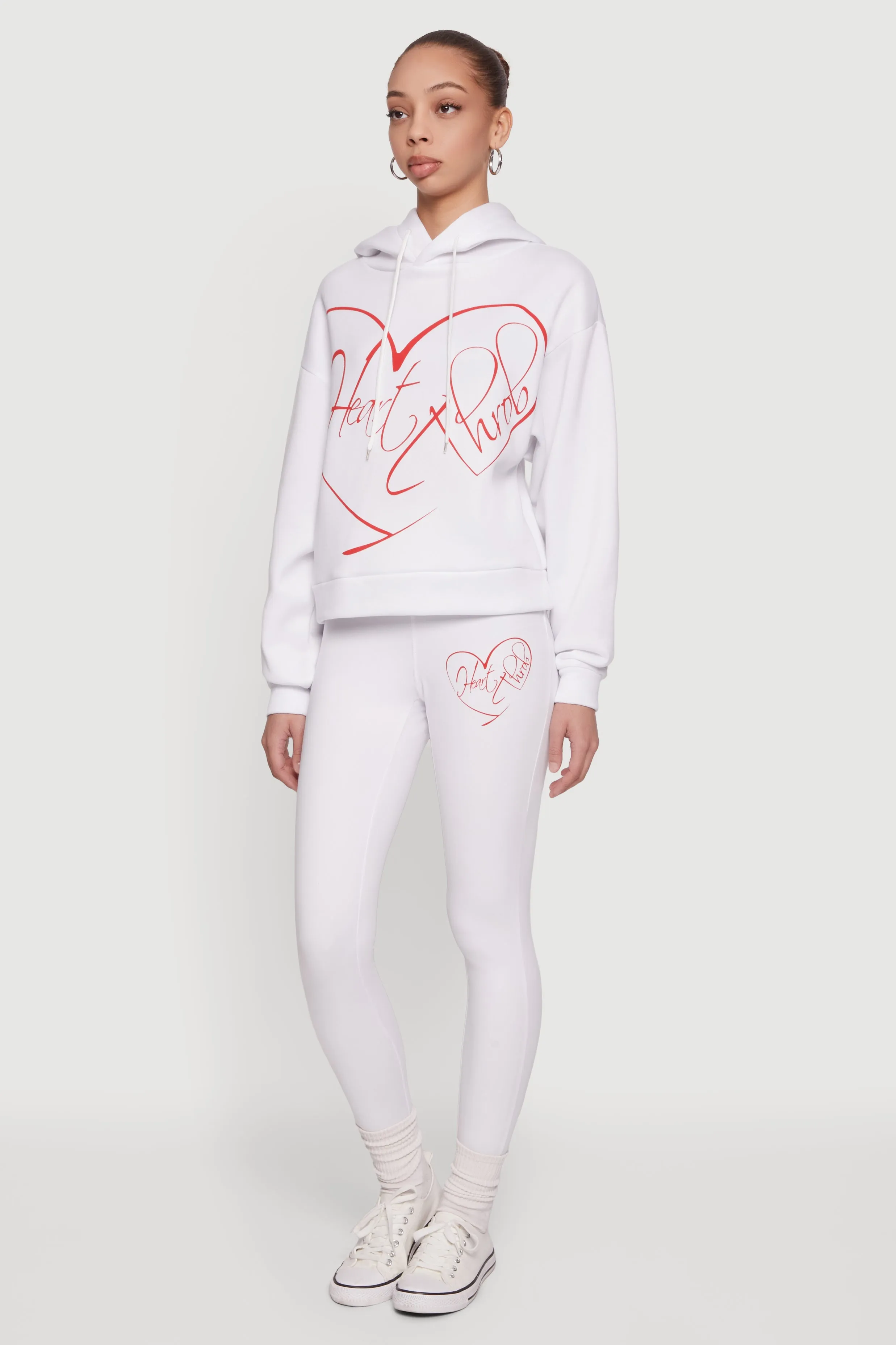 Heart Throb Graphic Pullover Hoodie sold by Rainbow product image thumbnail 3