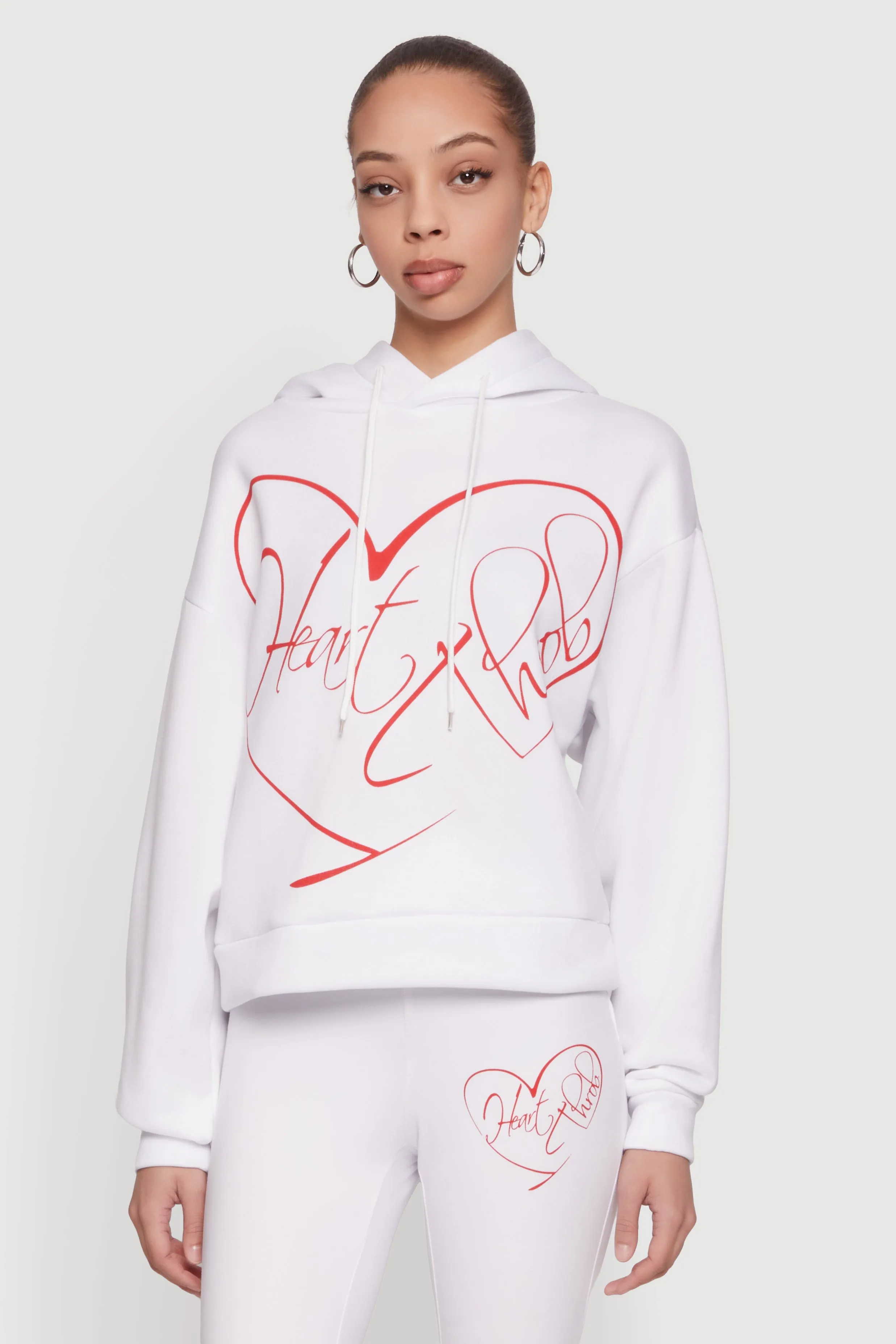 Heart Throb Graphic Pullover Hoodie sold by Rainbow product image thumbnail 3