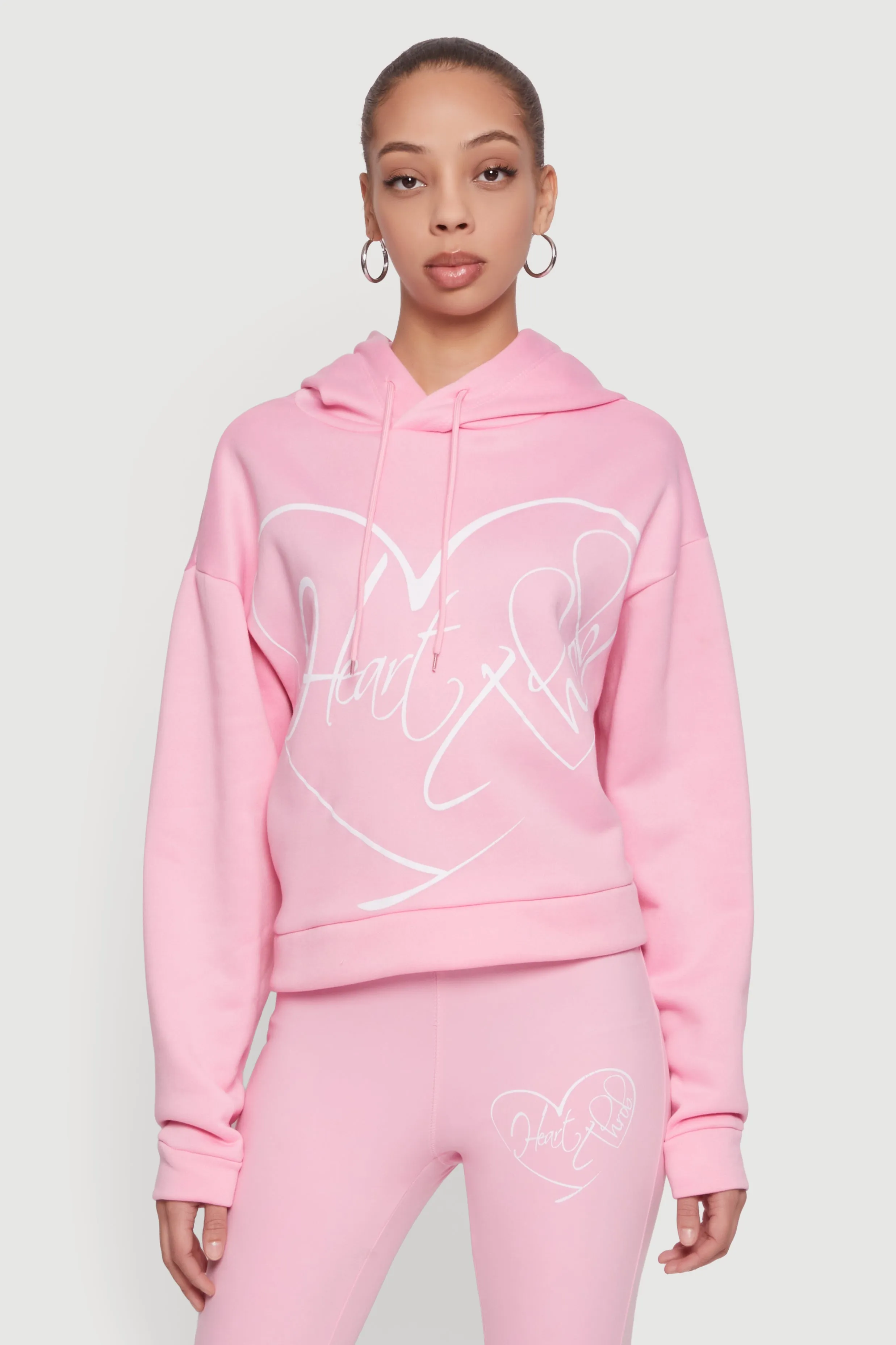 Heart Throb Graphic Pullover Hoodie sold by Rainbow