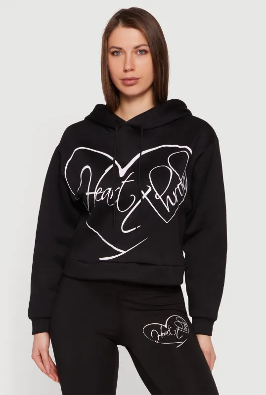 Heart Throb Graphic Pullover Hoodie sold by Rainbow