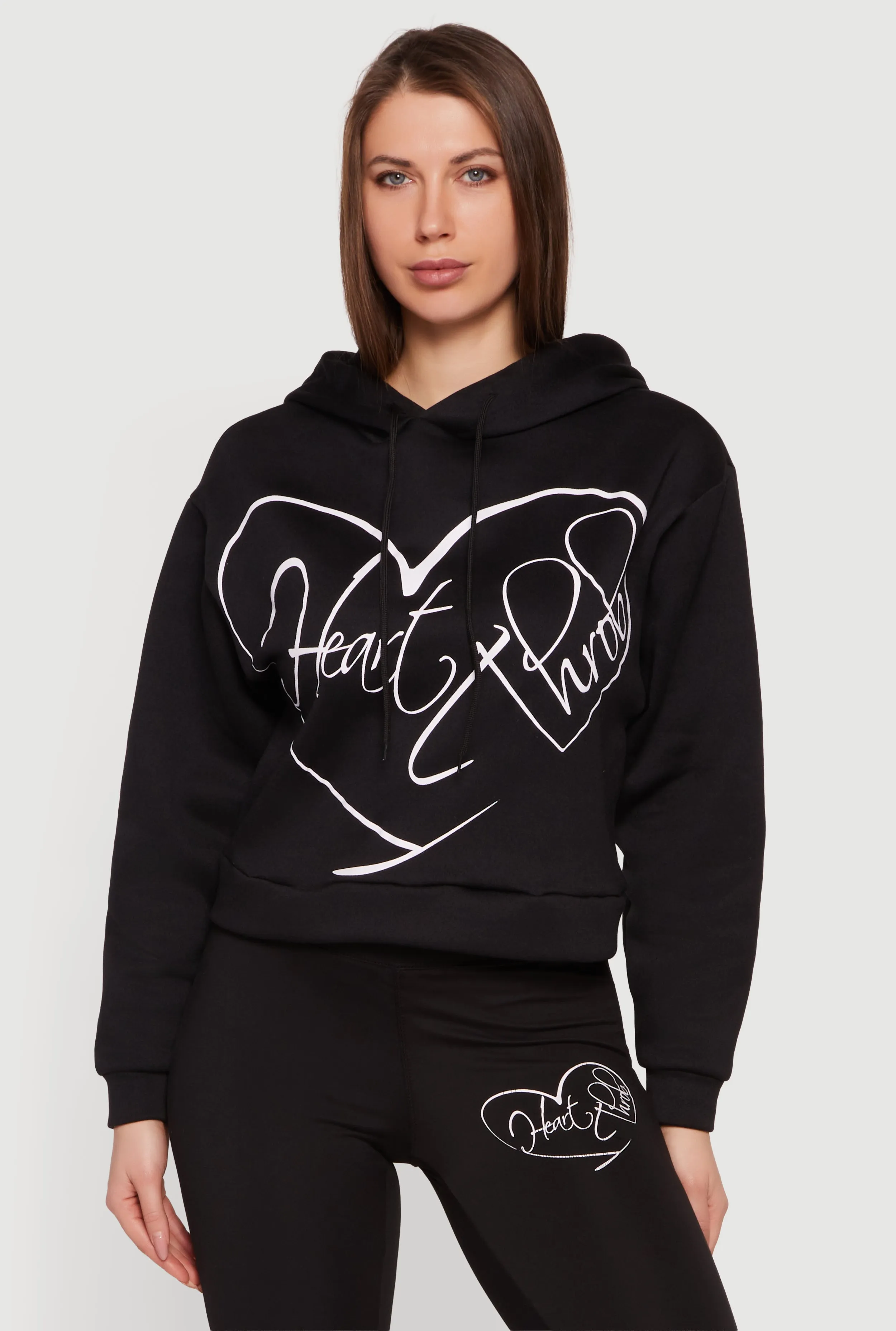 Heart Throb Graphic Pullover Hoodie sold by Rainbow