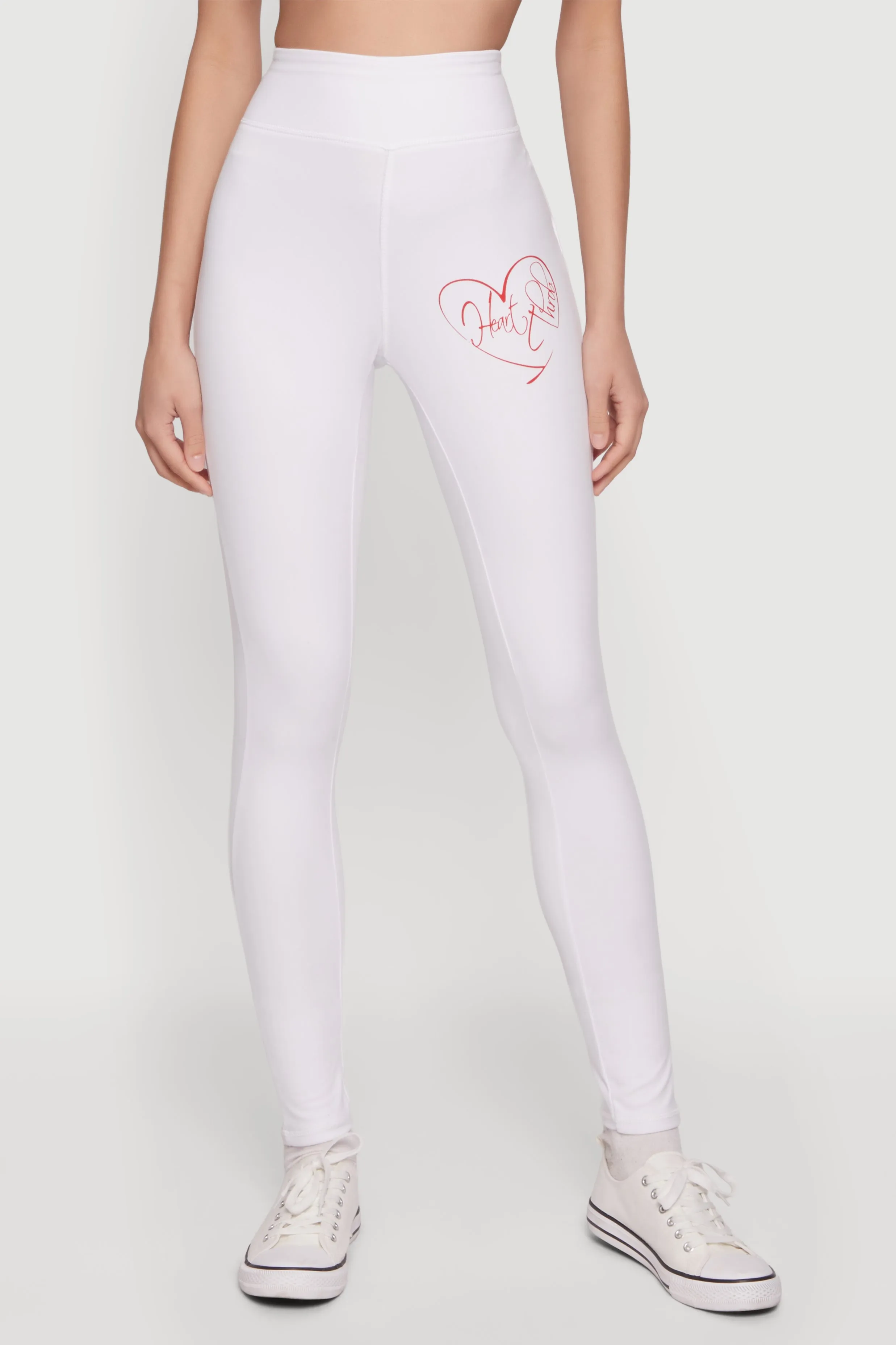 Heart Throb Graphic Print High Waisted Leggings sold by Rainbow product image thumbnail 3