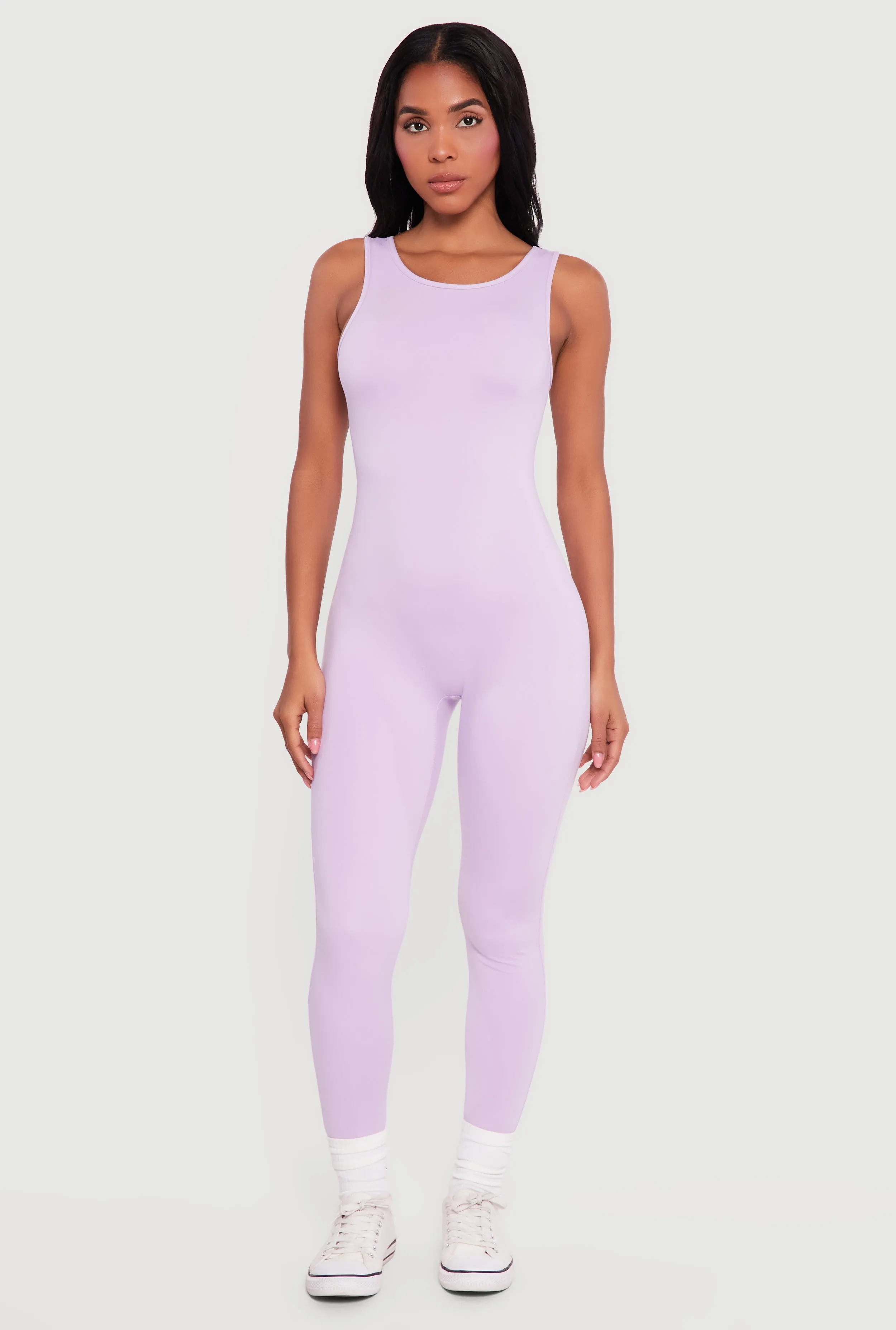 Solid Sleeveless Open Back Catsuit sold by Rainbow product image thumbnail 3