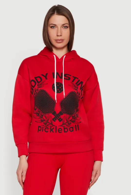 Body Instinct Pickleball Graphic Pullover Hoodie sold by Rainbow