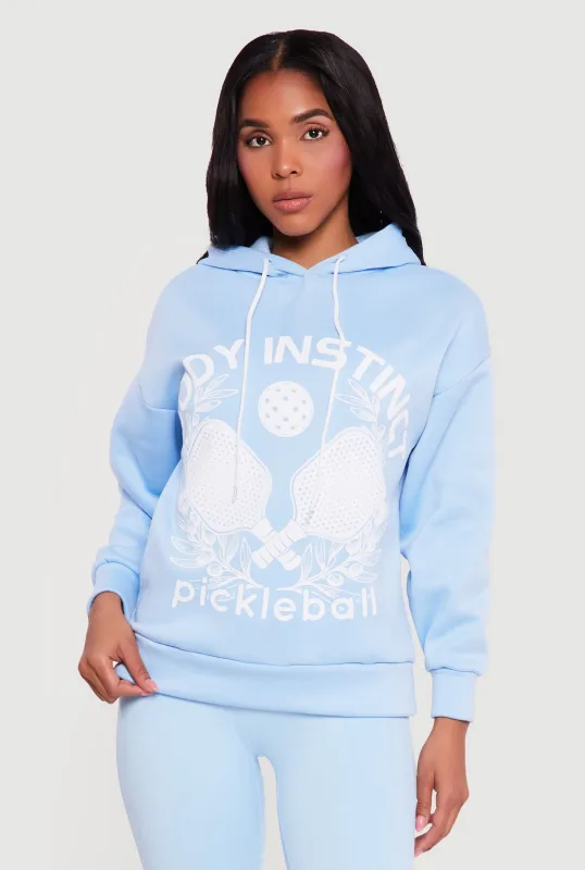Body Instinct Pickleball Graphic Pullover Hoodie sold by Rainbow