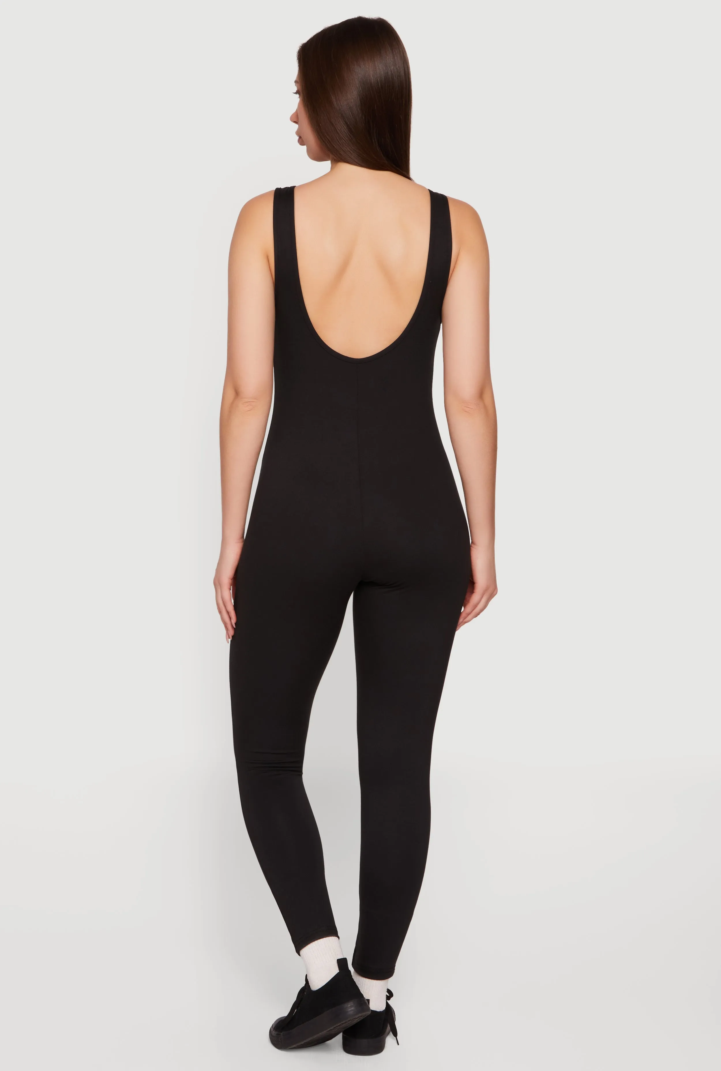 Solid Sleeveless Open Back Catsuit sold by Rainbow product image thumbnail 3