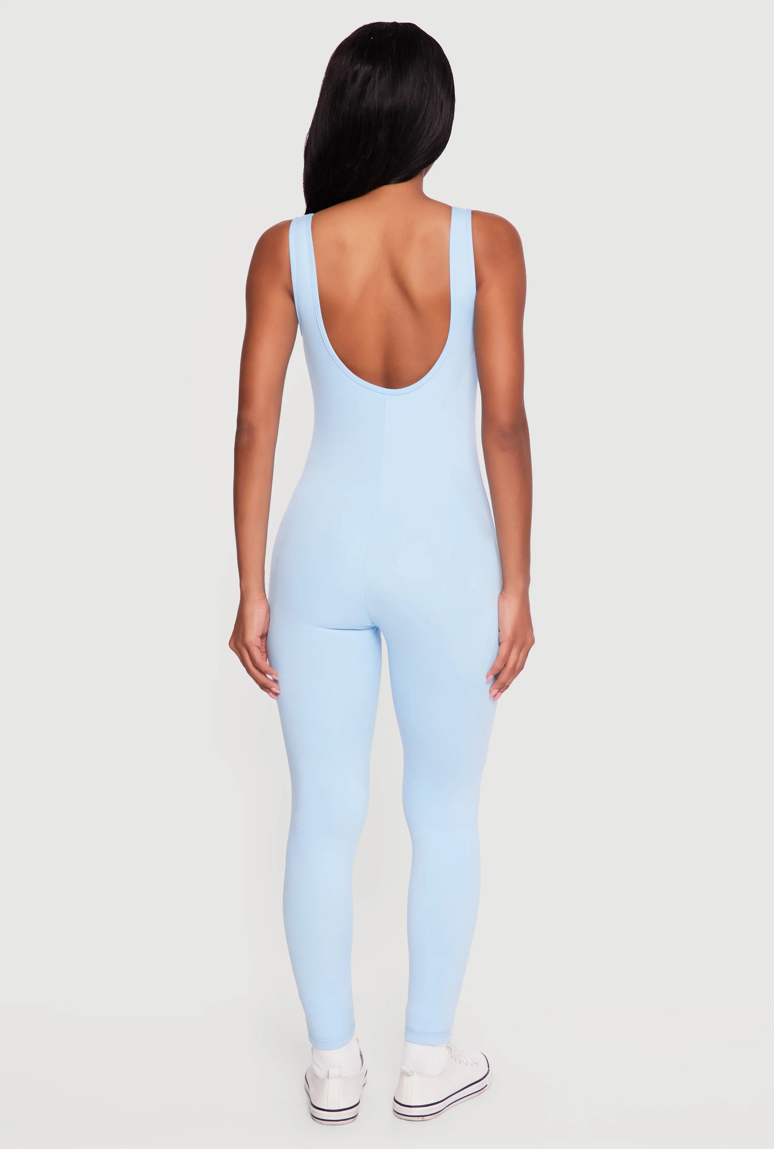 Solid Sleeveless Open Back Catsuit sold by Rainbow product image thumbnail 3