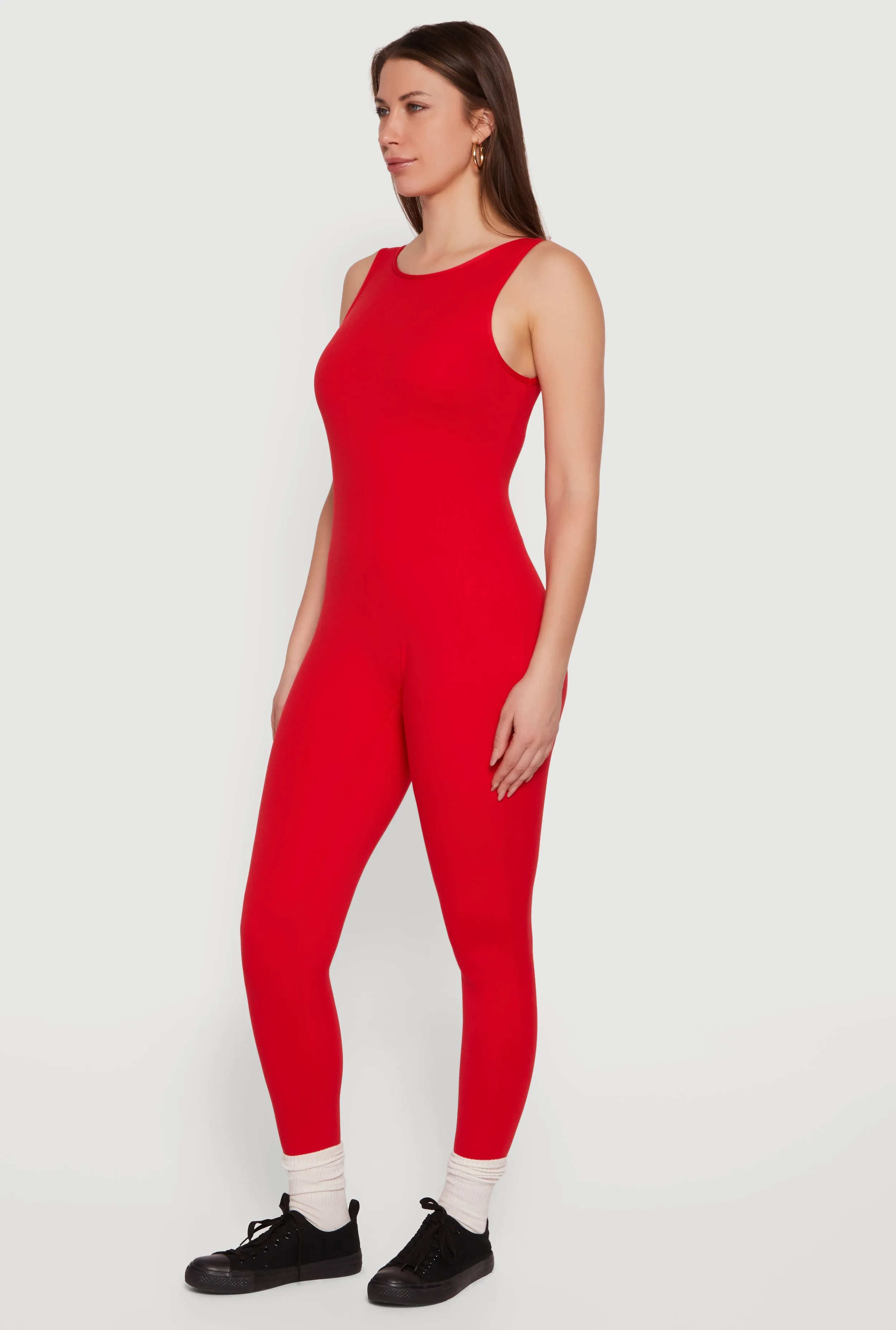 Solid Sleeveless Open Back Catsuit sold by Rainbow product image thumbnail 2