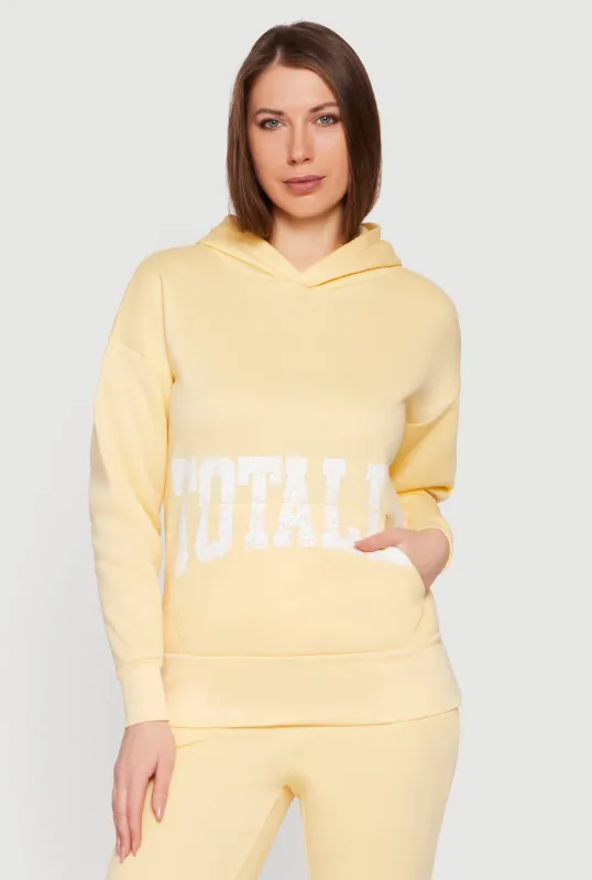 Totally Graphic Hooded Pullover Sweatshirt sold by Rainbow