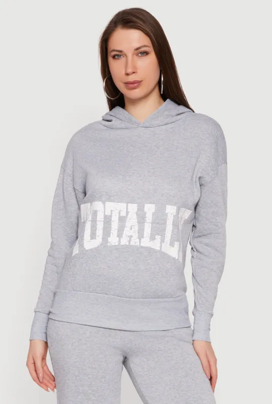Totally Graphic Hooded Pullover Sweatshirt sold by Rainbow