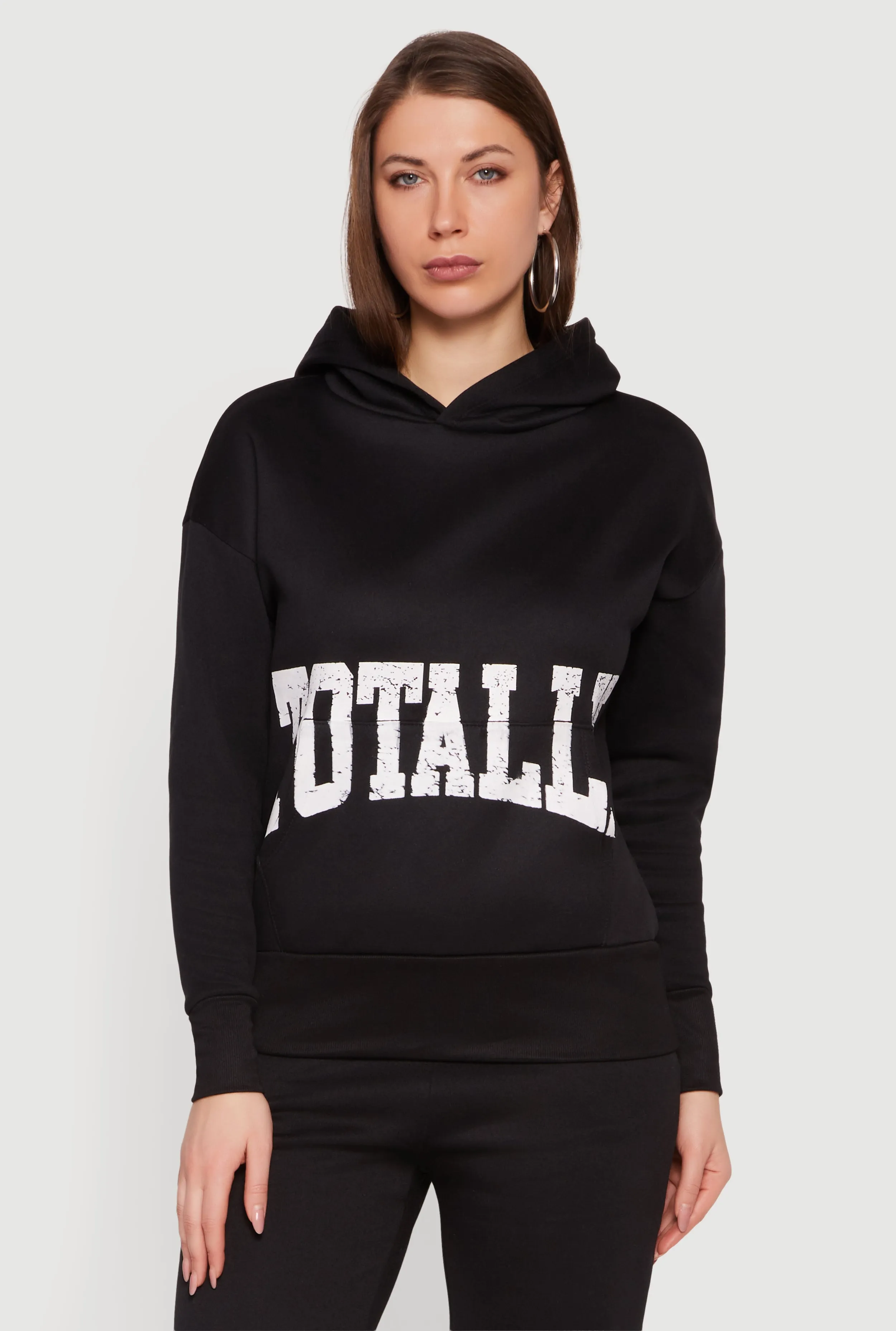 Totally Graphic Hooded Pullover Sweatshirt sold by Rainbow