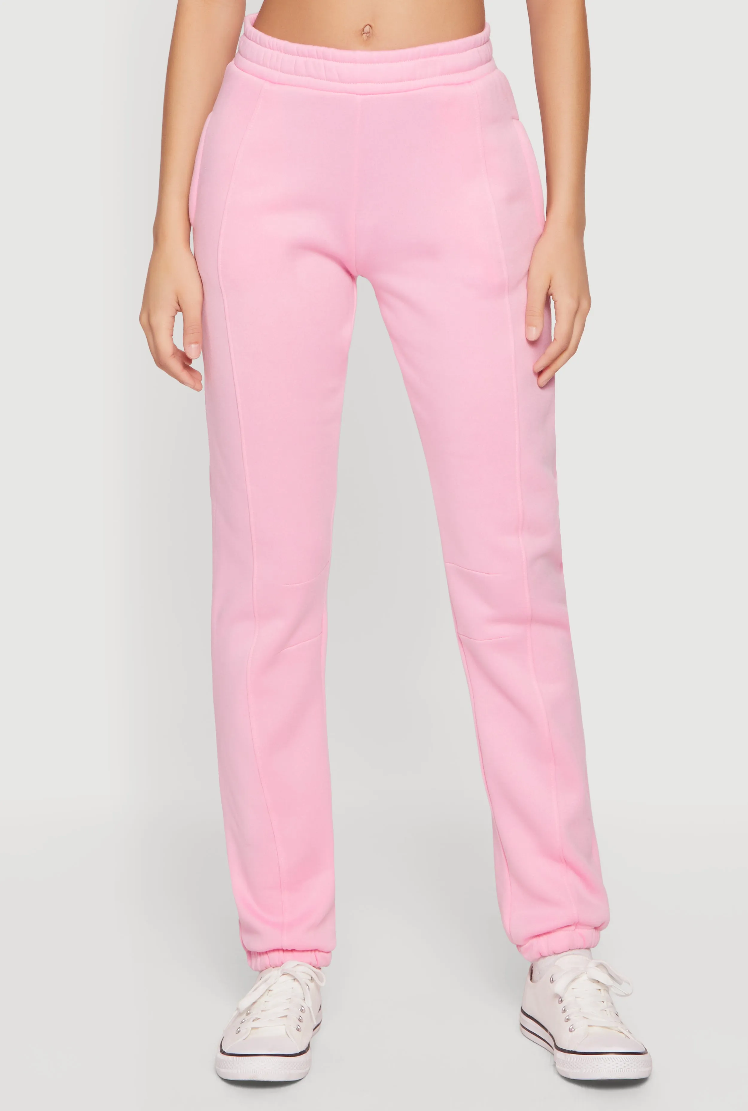 Solid High Waisted Pull On Sweatpants sold by Rainbow product image thumbnail 3