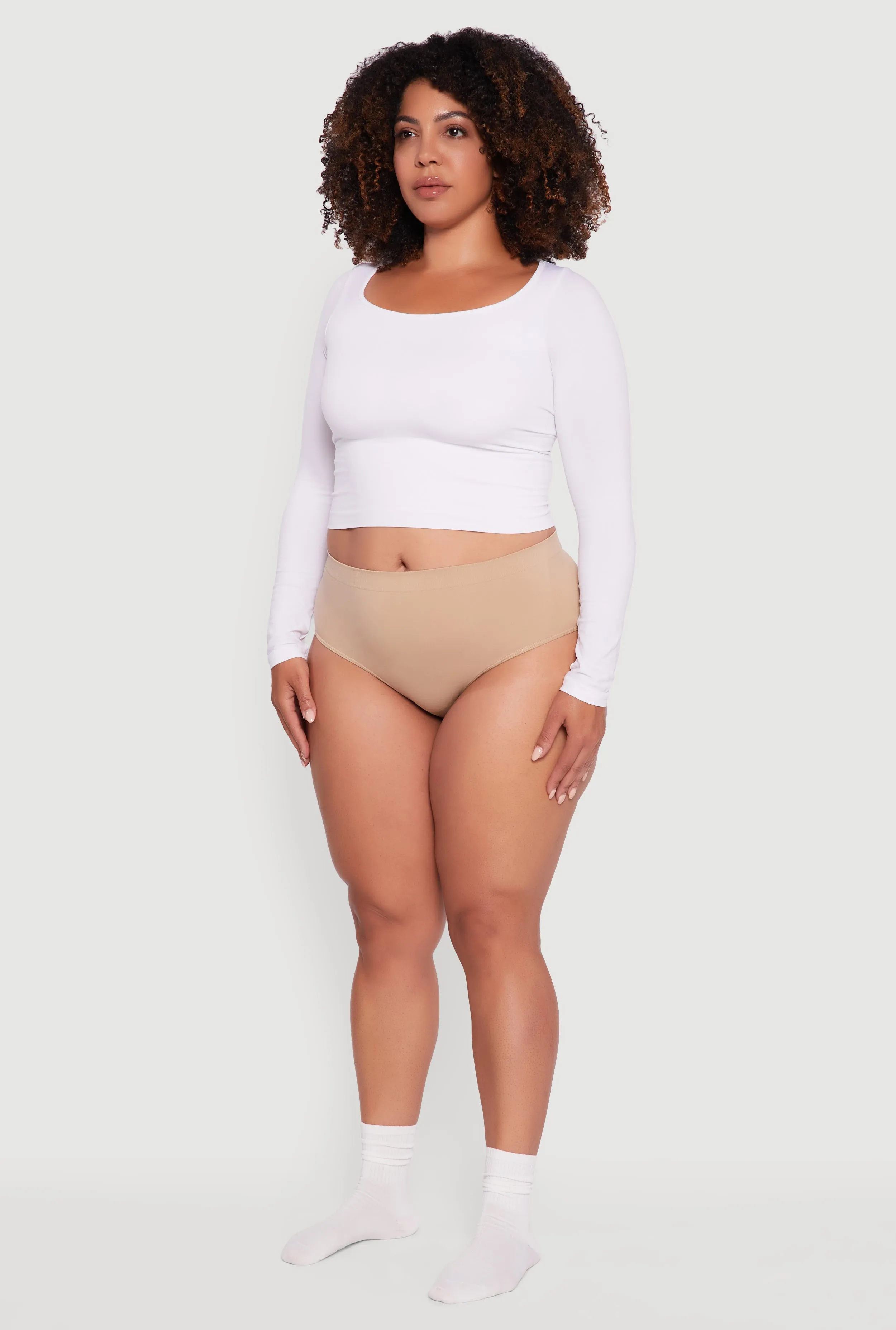 Plus Size Seamless Hipster Panty sold by Rainbow product image thumbnail 5