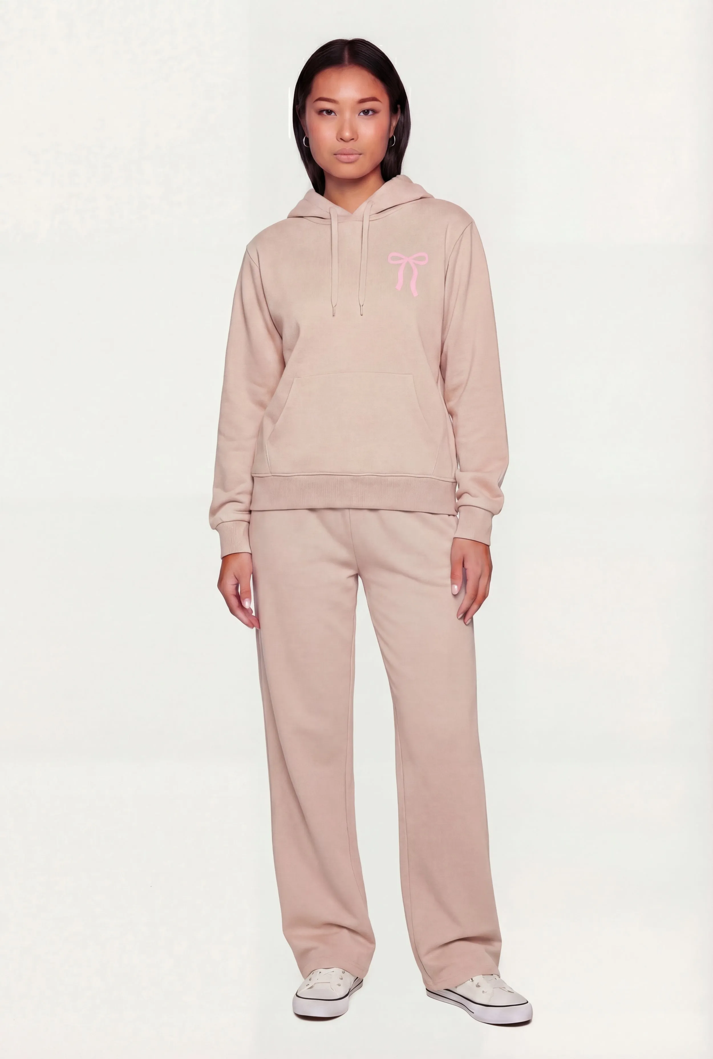 Bow Graphic High Waisted Wide Leg Sweatpants sold by Rainbow