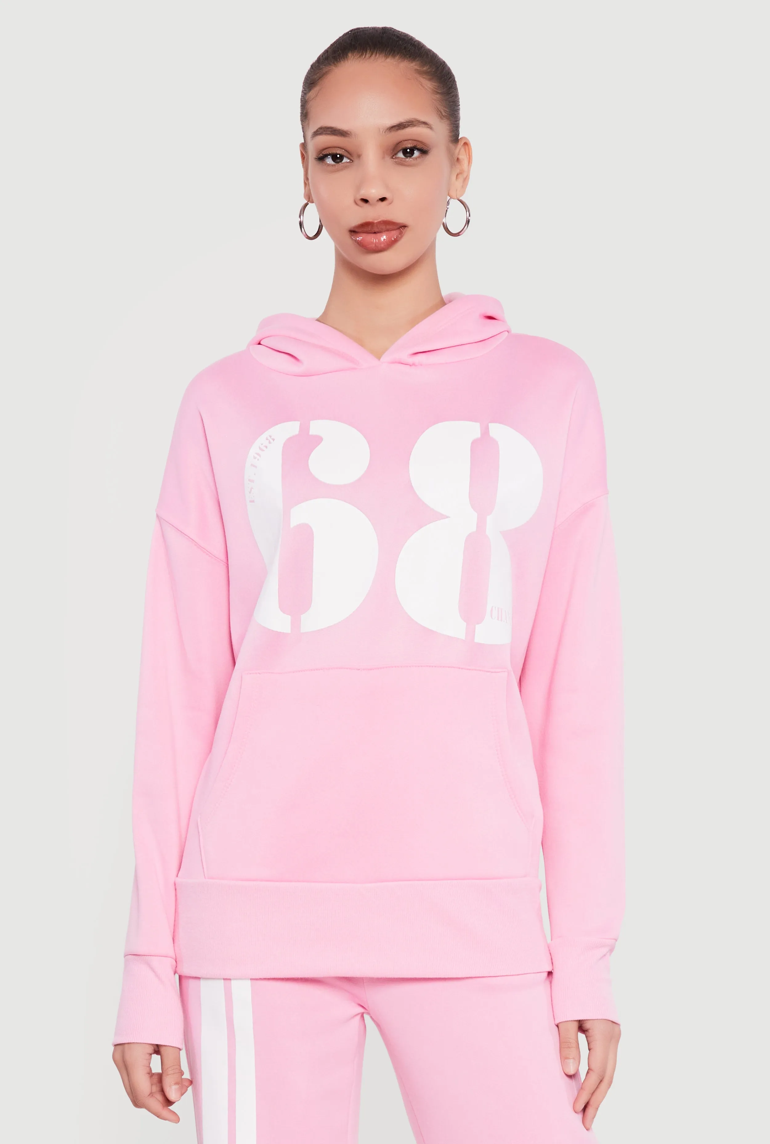 1968 Champ Graphic Pull Over Hooded Sweatshirt sold by Rainbow product image thumbnail 4