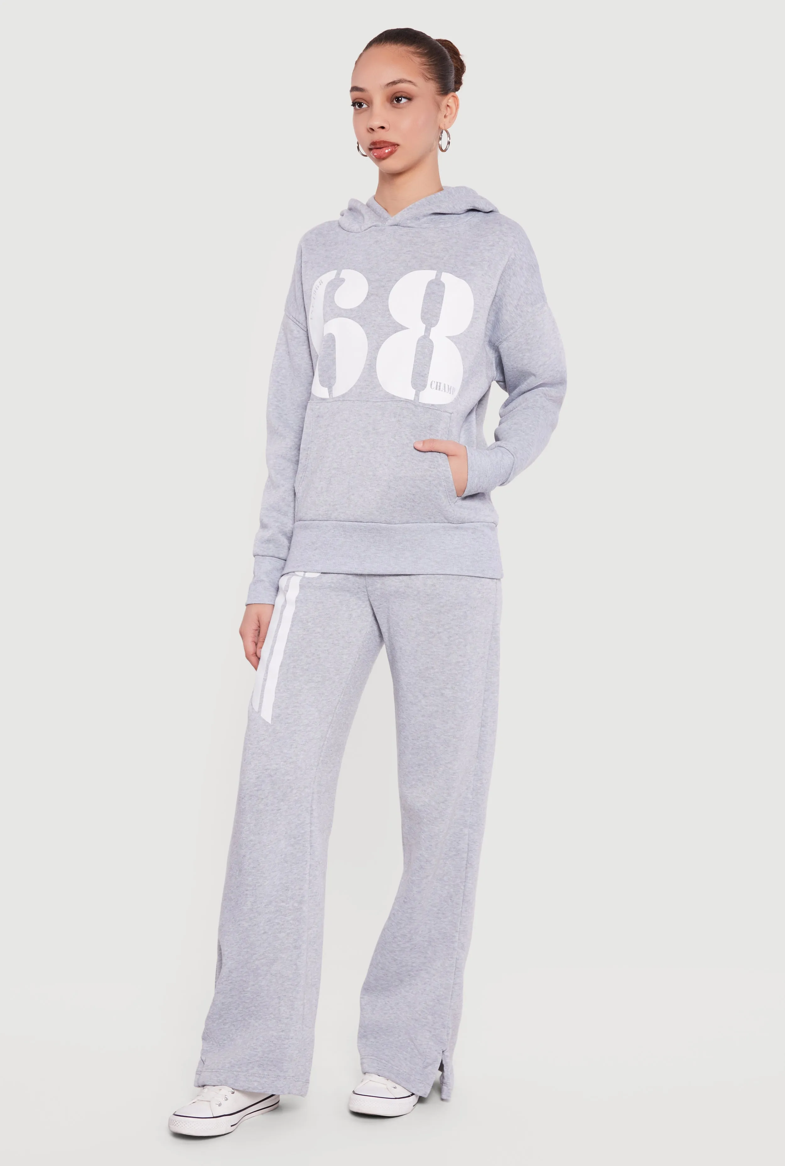 1968 Champ Graphic Pull Over Hooded Sweatshirt sold by Rainbow product image thumbnail 3