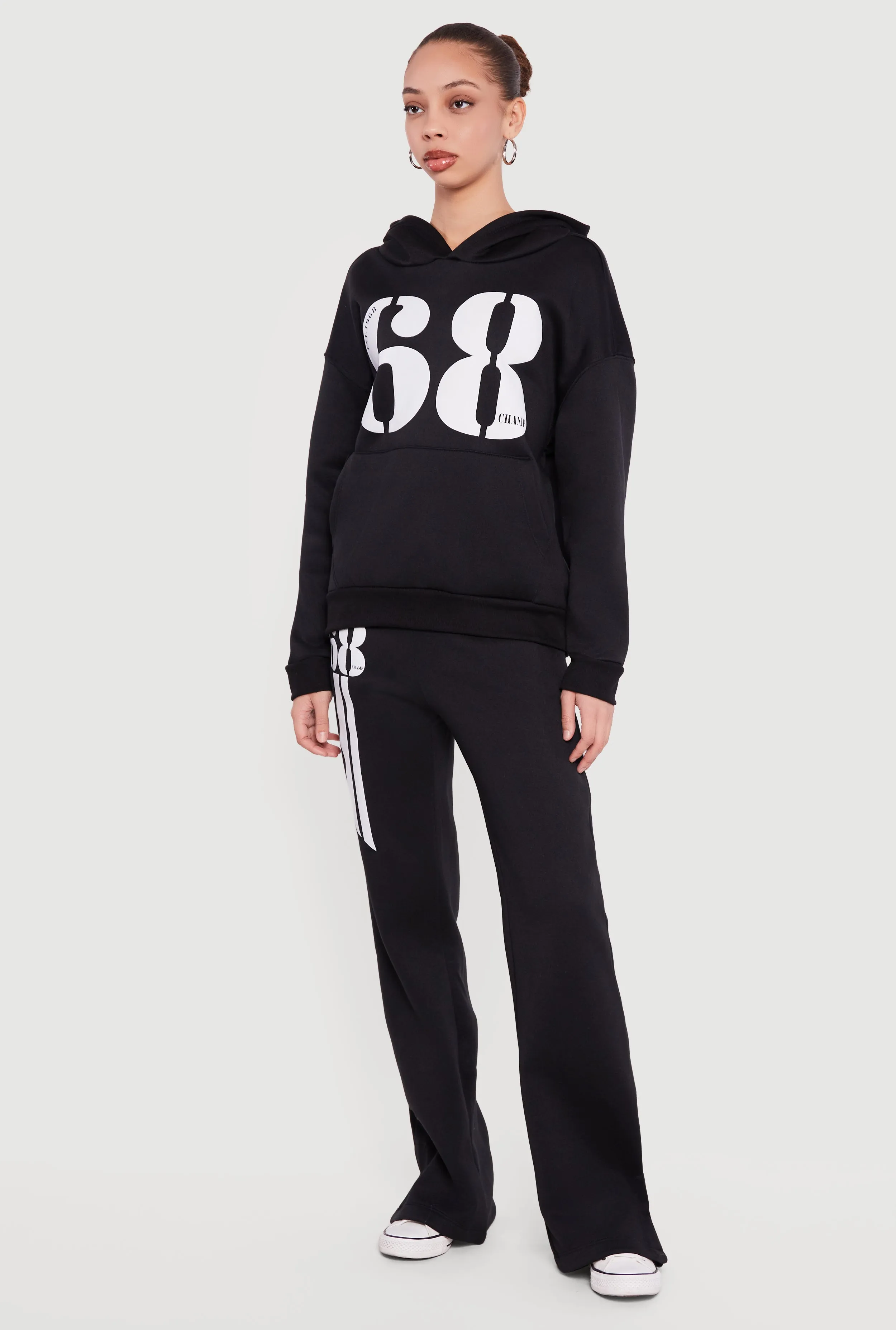 1968 Champ Graphic Pull Over Hooded Sweatshirt sold by Rainbow product image thumbnail 3