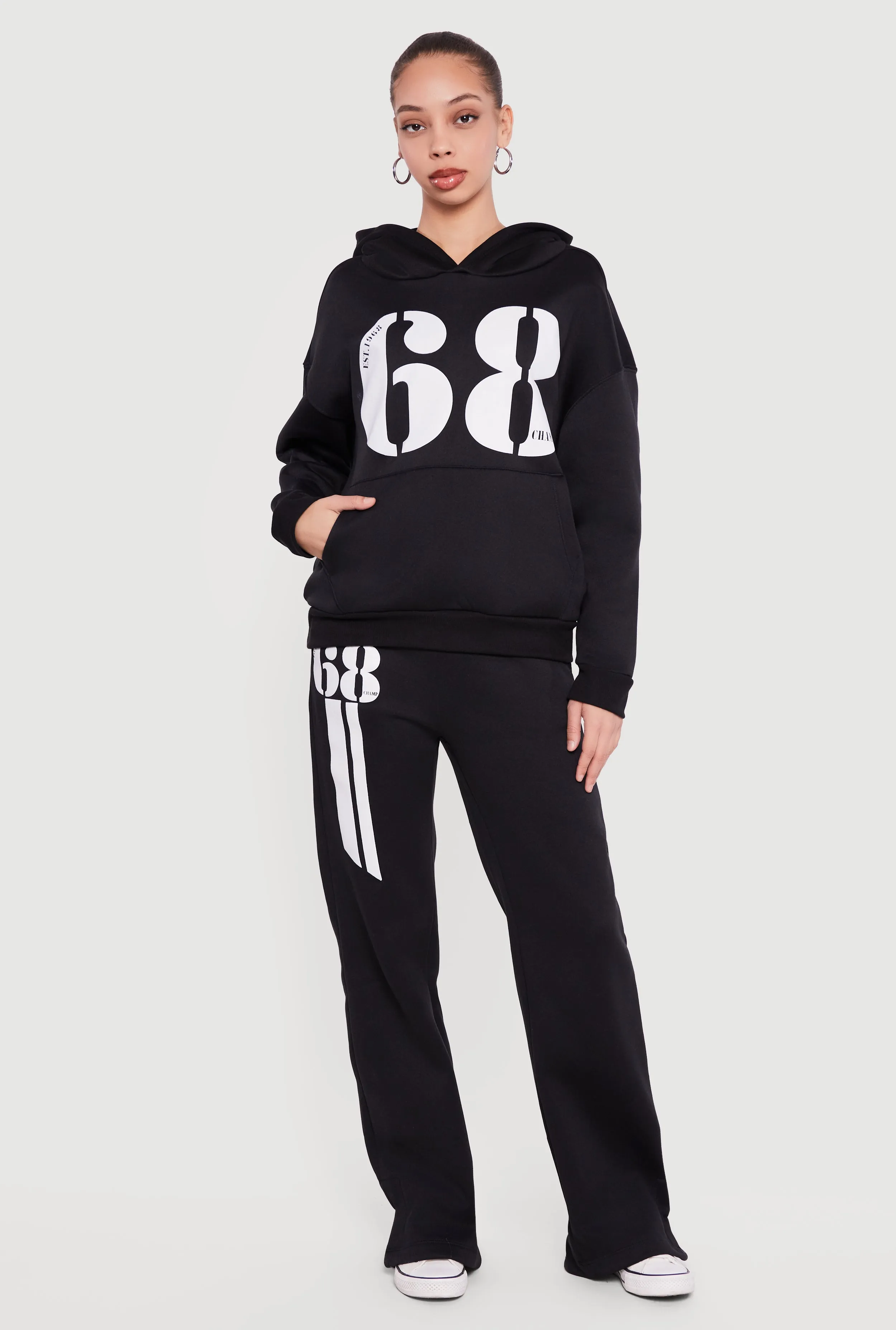 1968 Champ Graphic Pull Over Hooded Sweatshirt sold by Rainbow product image thumbnail 2