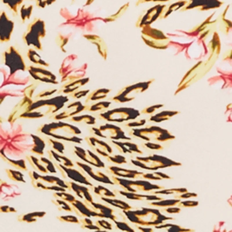 Cut Out Detail Animal Floral Print Midi Dress sold by Rainbow product image thumbnail 4
