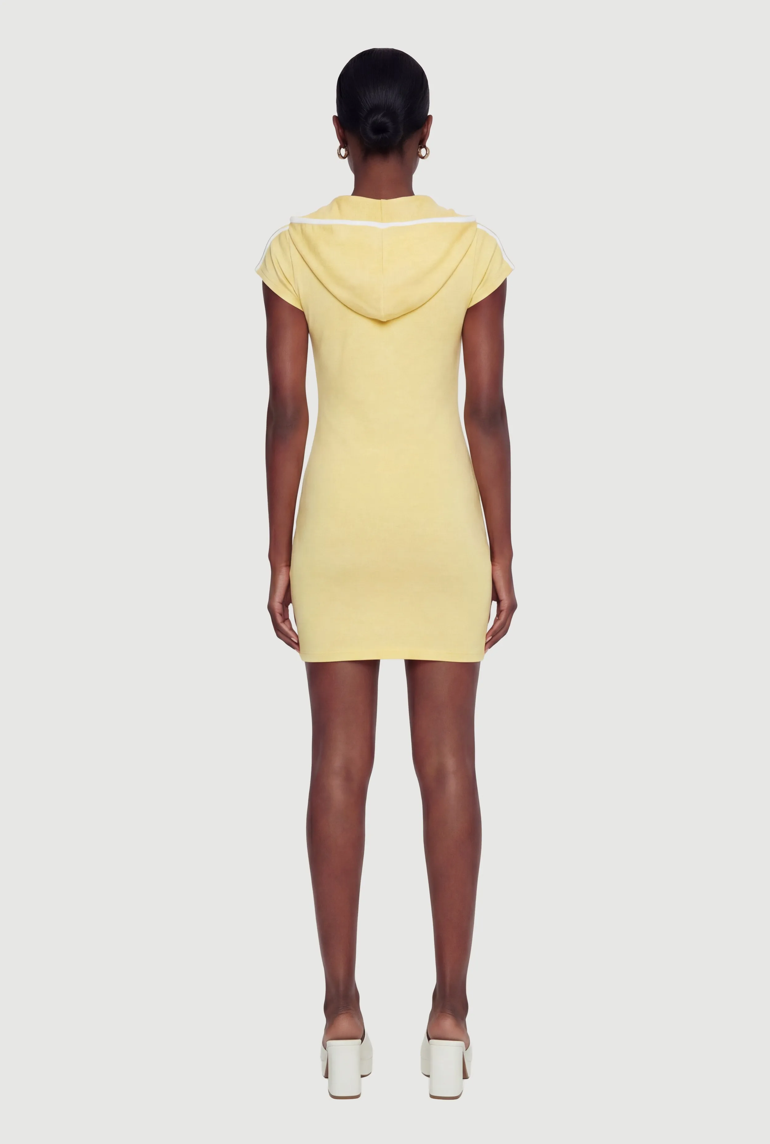 Hooded 88 Graphic Cap Sleeve Mini Dress sold by Rainbow product image thumbnail 3