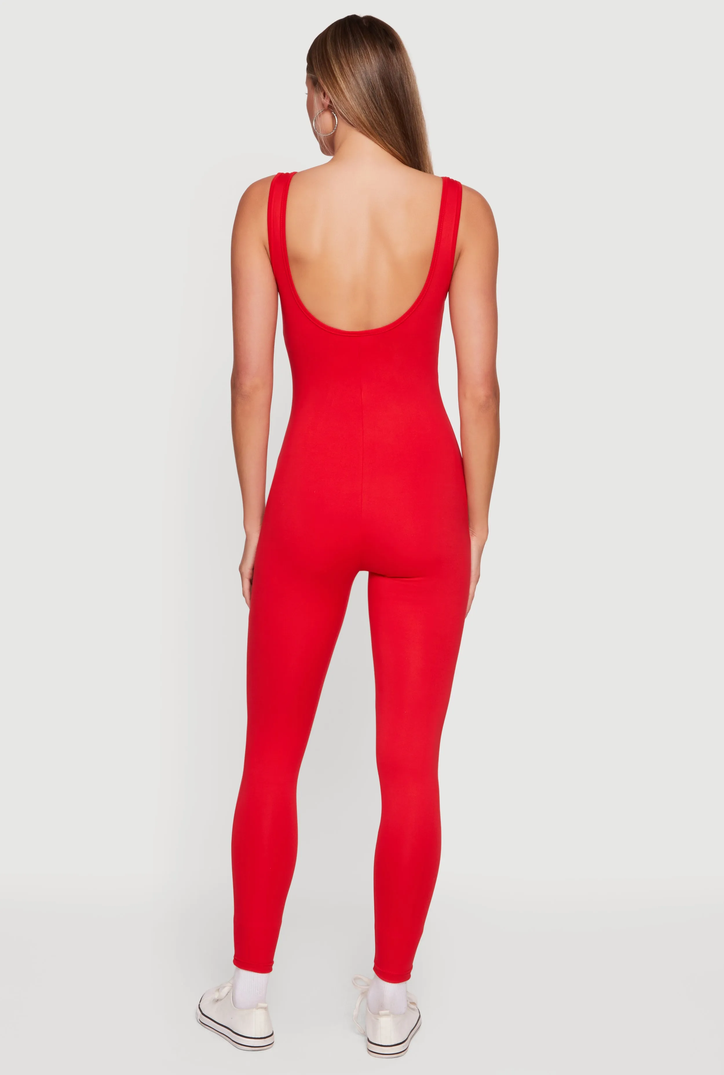Solid Sleeveless Scoop Neck Catsuit sold by Rainbow product image thumbnail 3