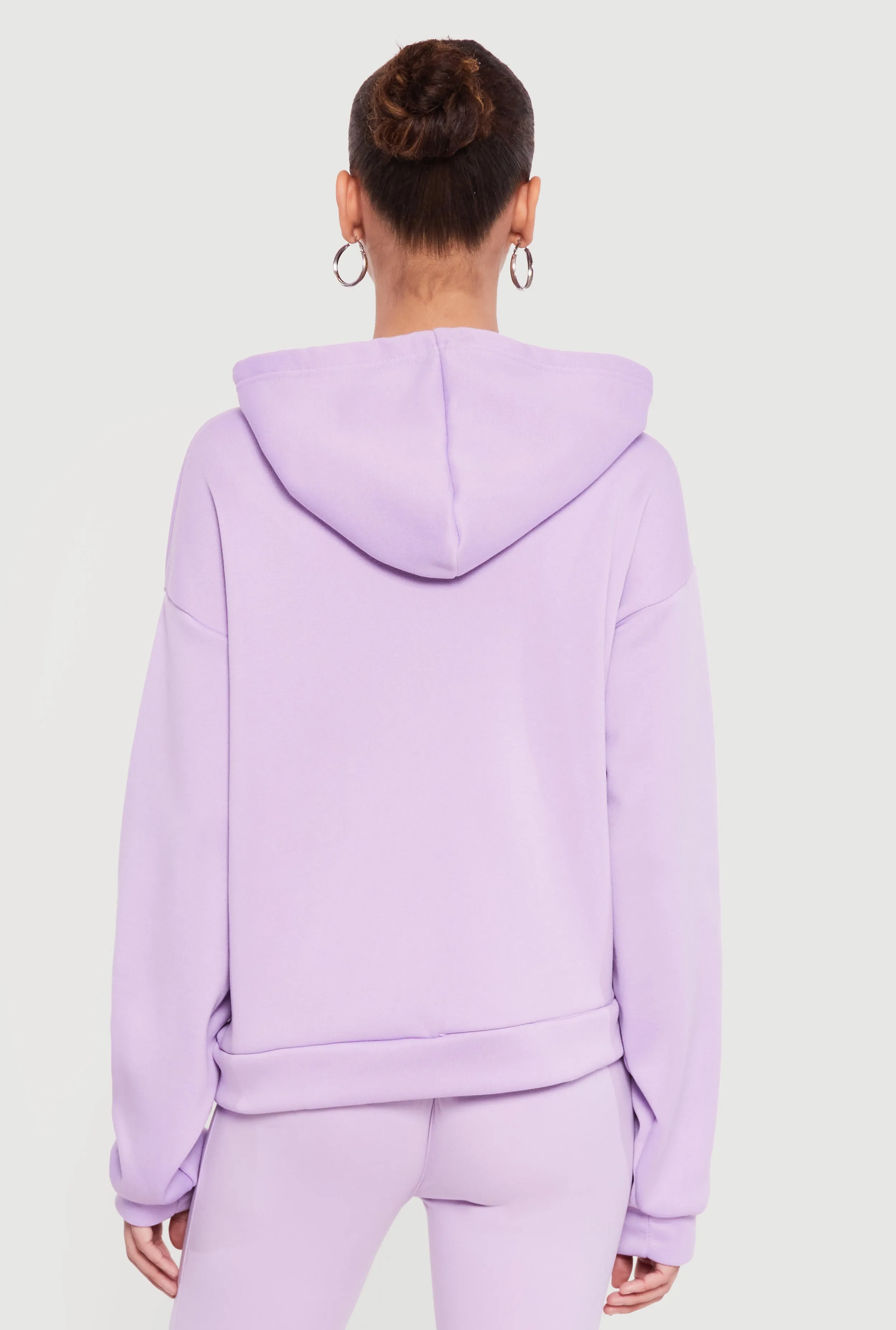 Hooded Zip Front Fleece Lined Sweatshirt sold by Rainbow product image thumbnail 5