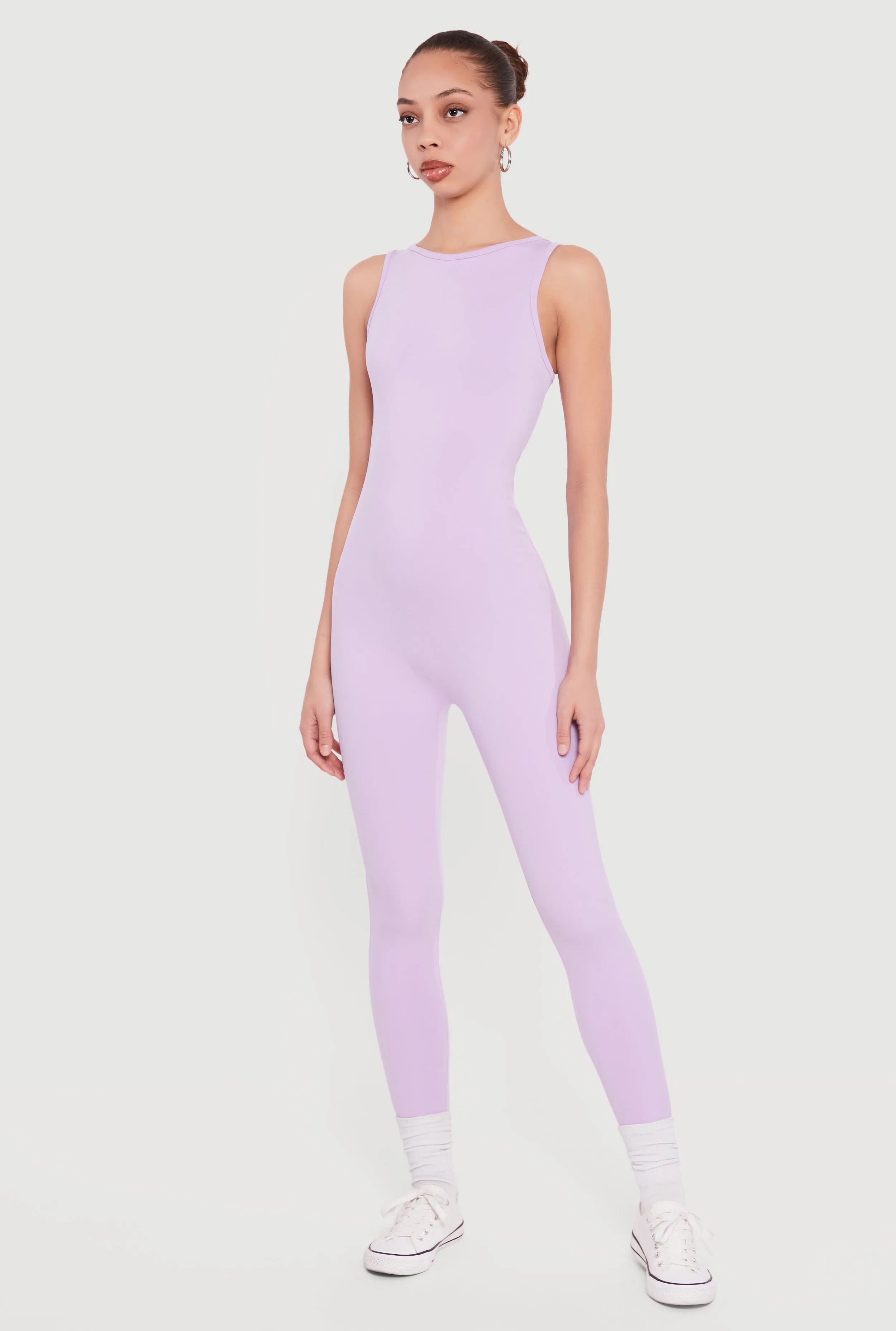 Solid Sleeveless Scoop Neck Catsuit sold by Rainbow product image thumbnail 2