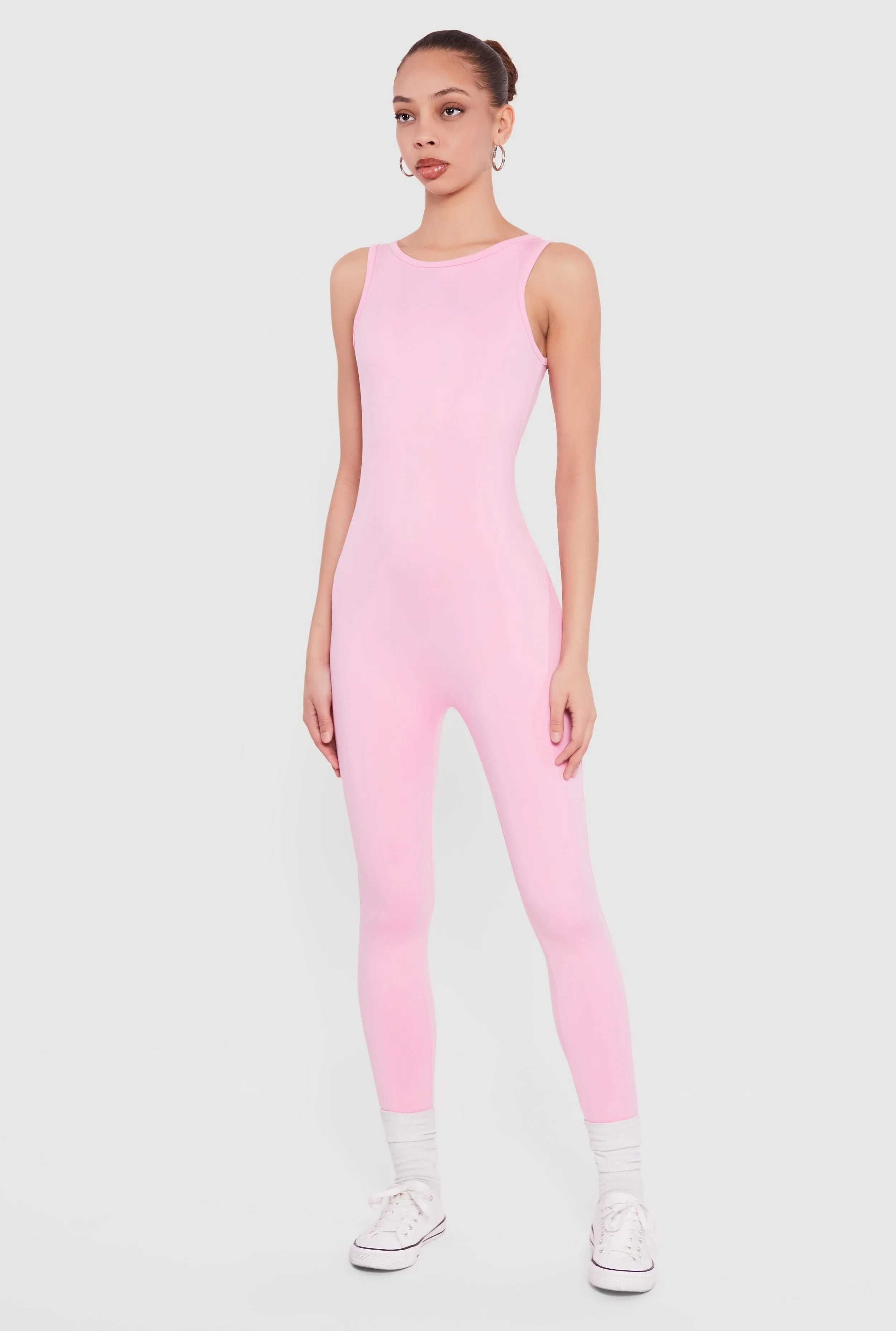 Solid Sleeveless Scoop Neck Catsuit sold by Rainbow product image thumbnail 2