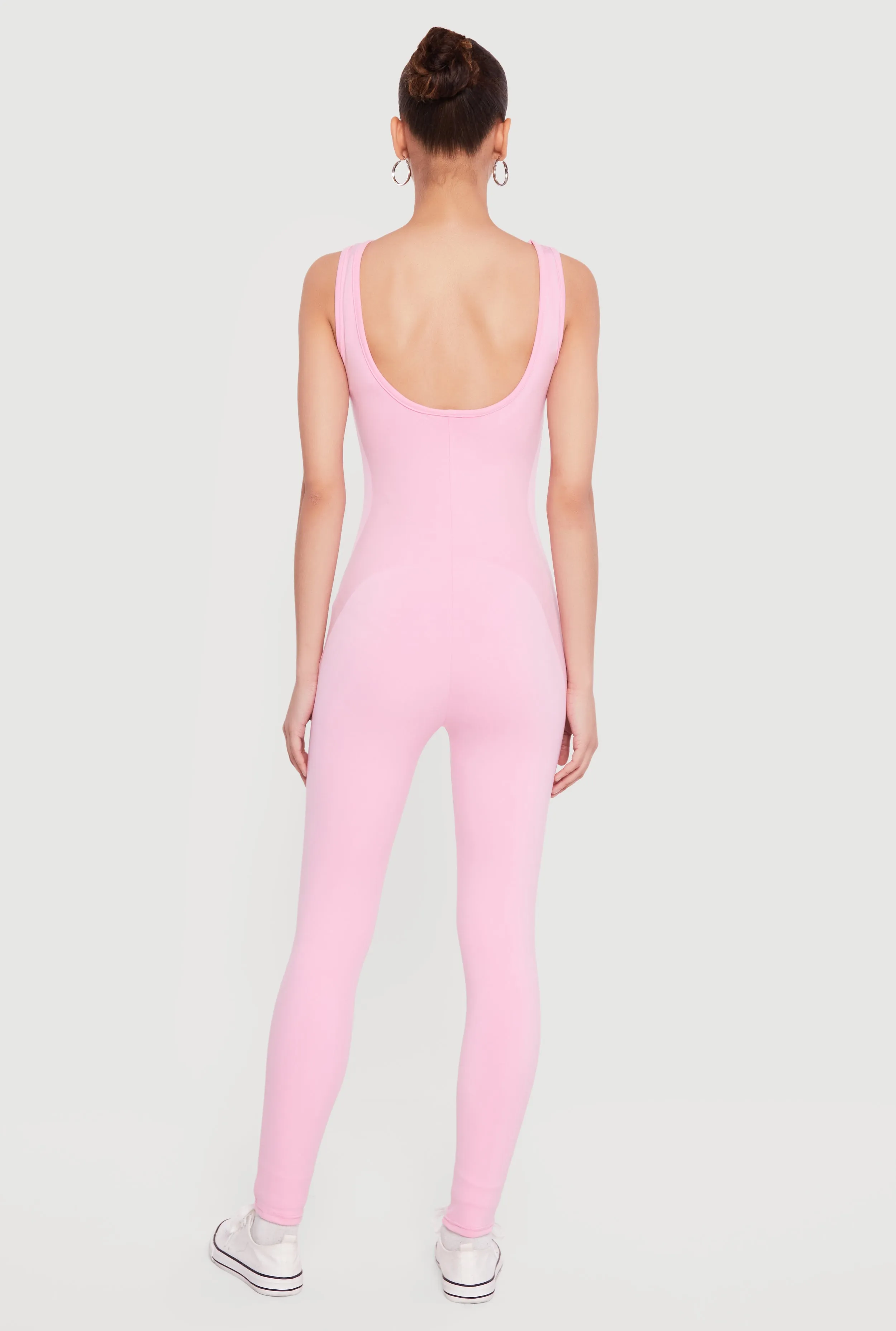 Solid Sleeveless Scoop Neck Catsuit sold by Rainbow product image thumbnail 3