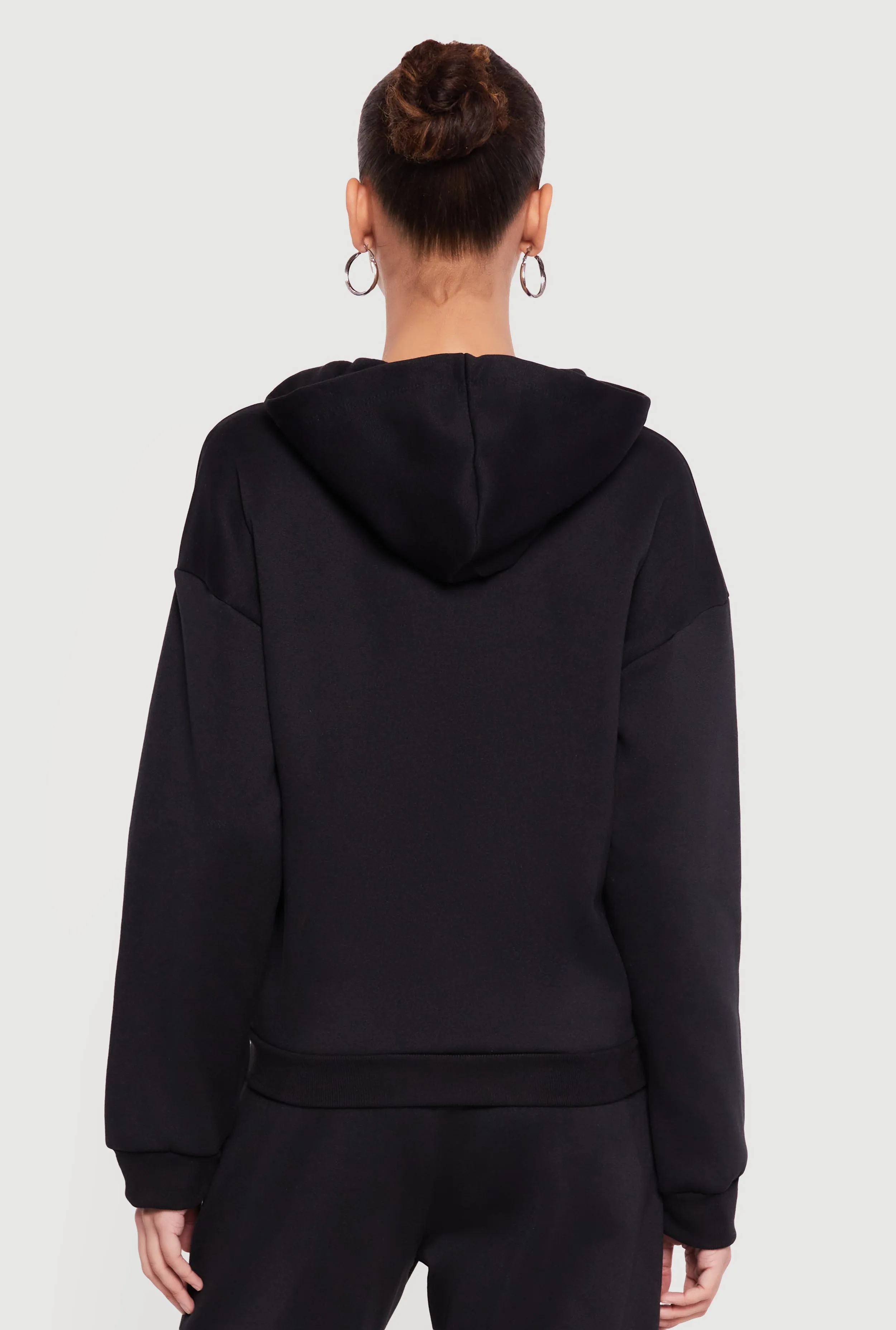 Heart Graphic Zip Front Hooded Sweatshirt sold by Rainbow product image thumbnail 5