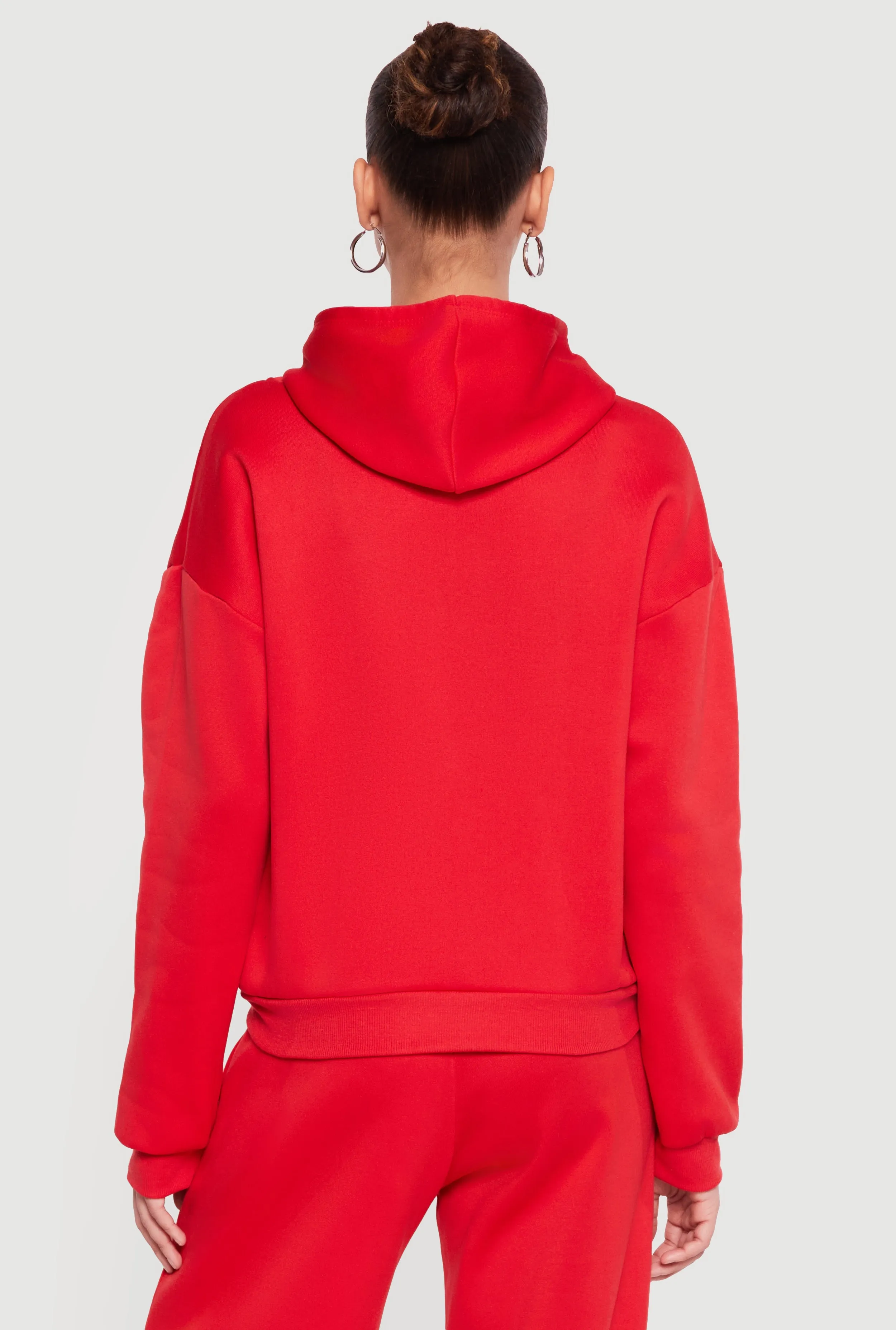 Heart Graphic Zip Front Hooded Sweatshirt sold by Rainbow product image thumbnail 5