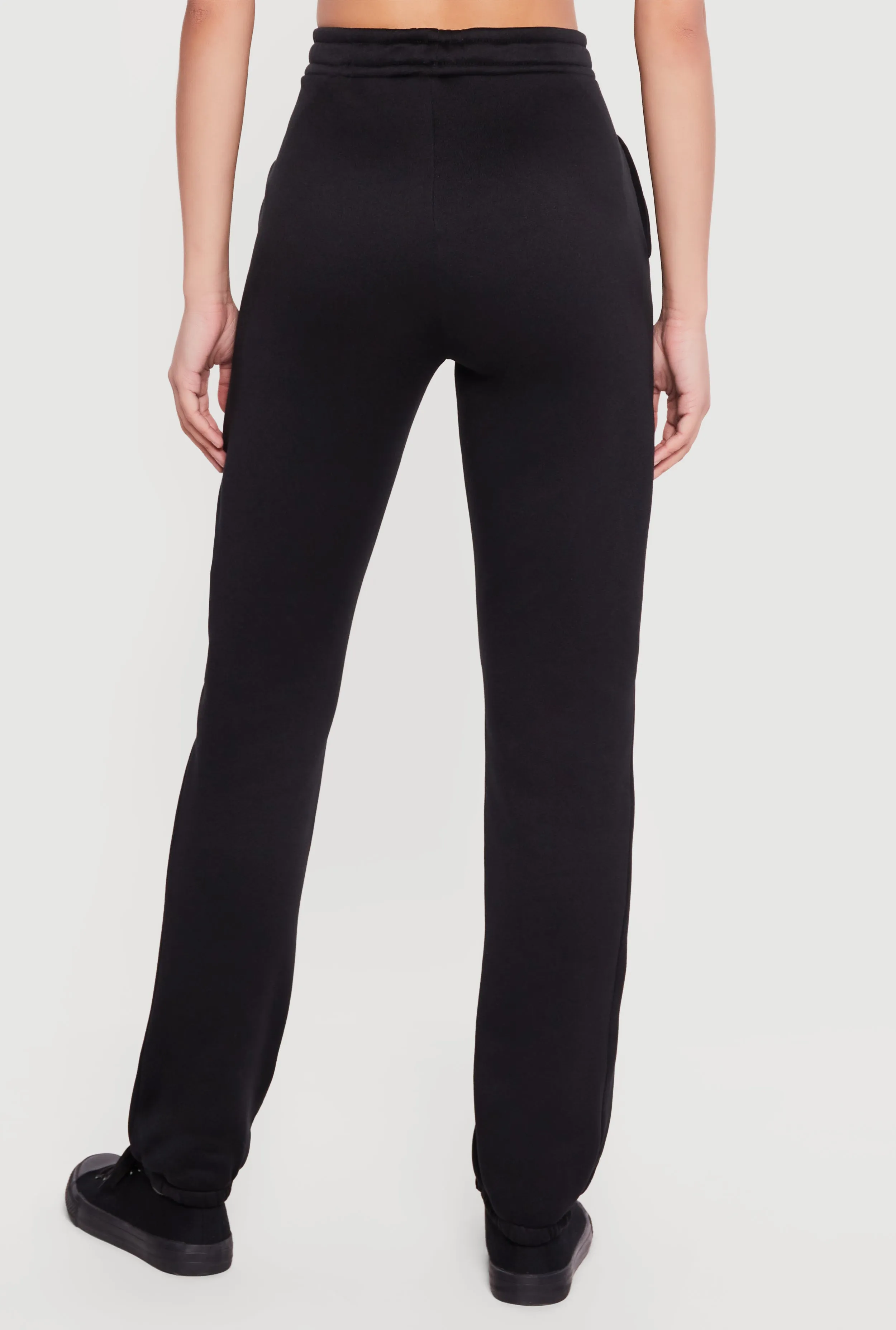 Solid High Waisted Pull On Sweatpants sold by Rainbow product image thumbnail 5