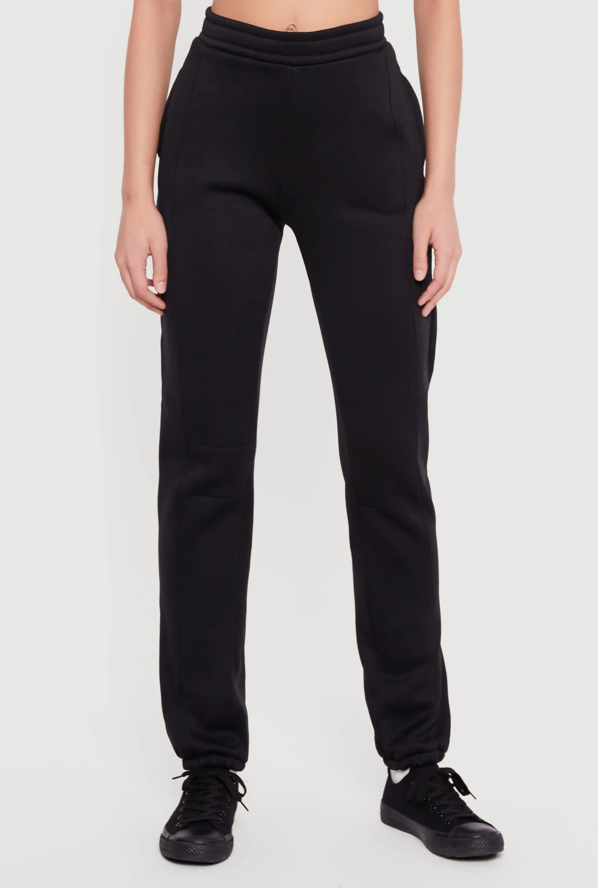 Solid High Waisted Pull On Sweatpants sold by Rainbow product image thumbnail 3