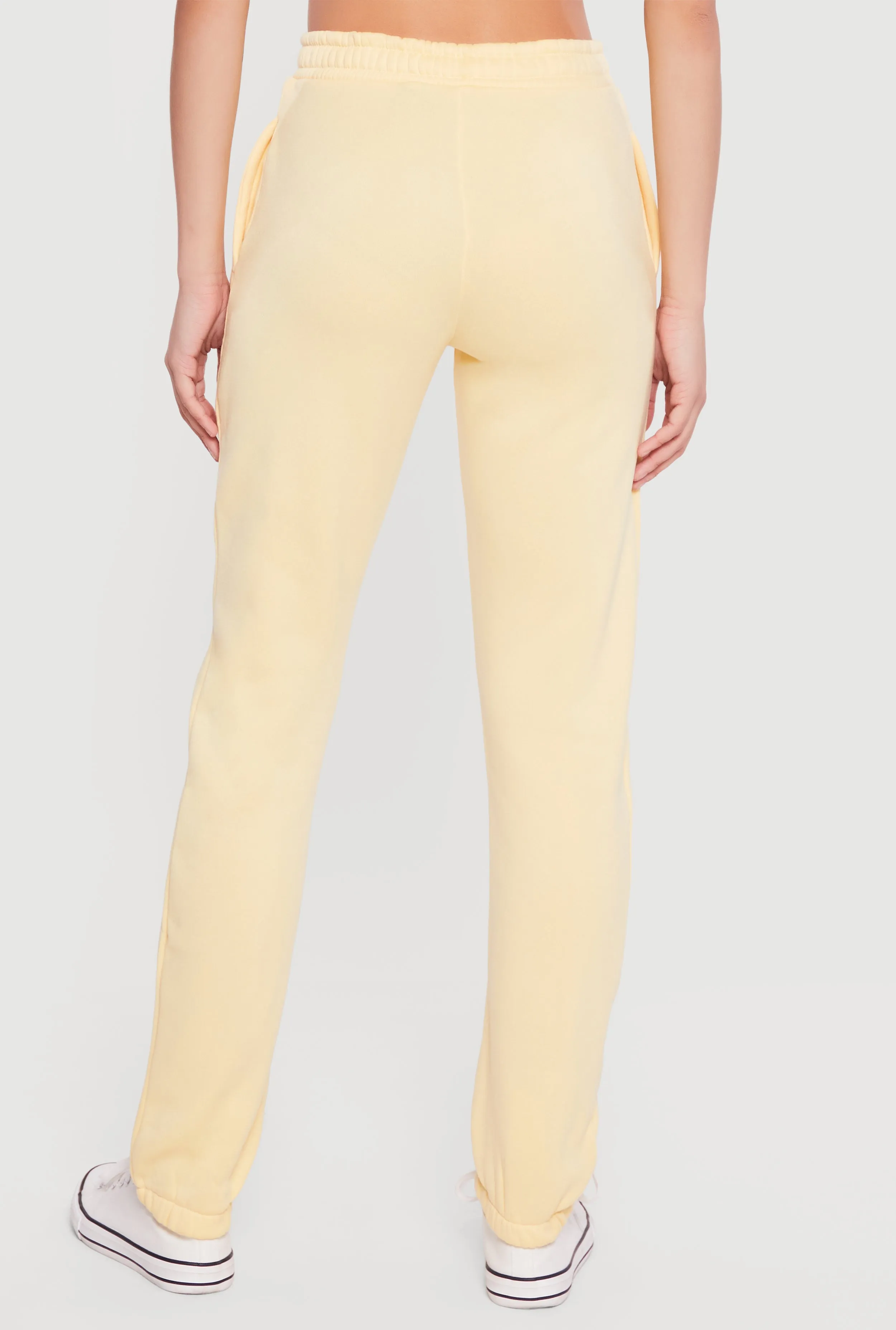 Solid High Waisted Pull On Sweatpants sold by Rainbow product image thumbnail 5