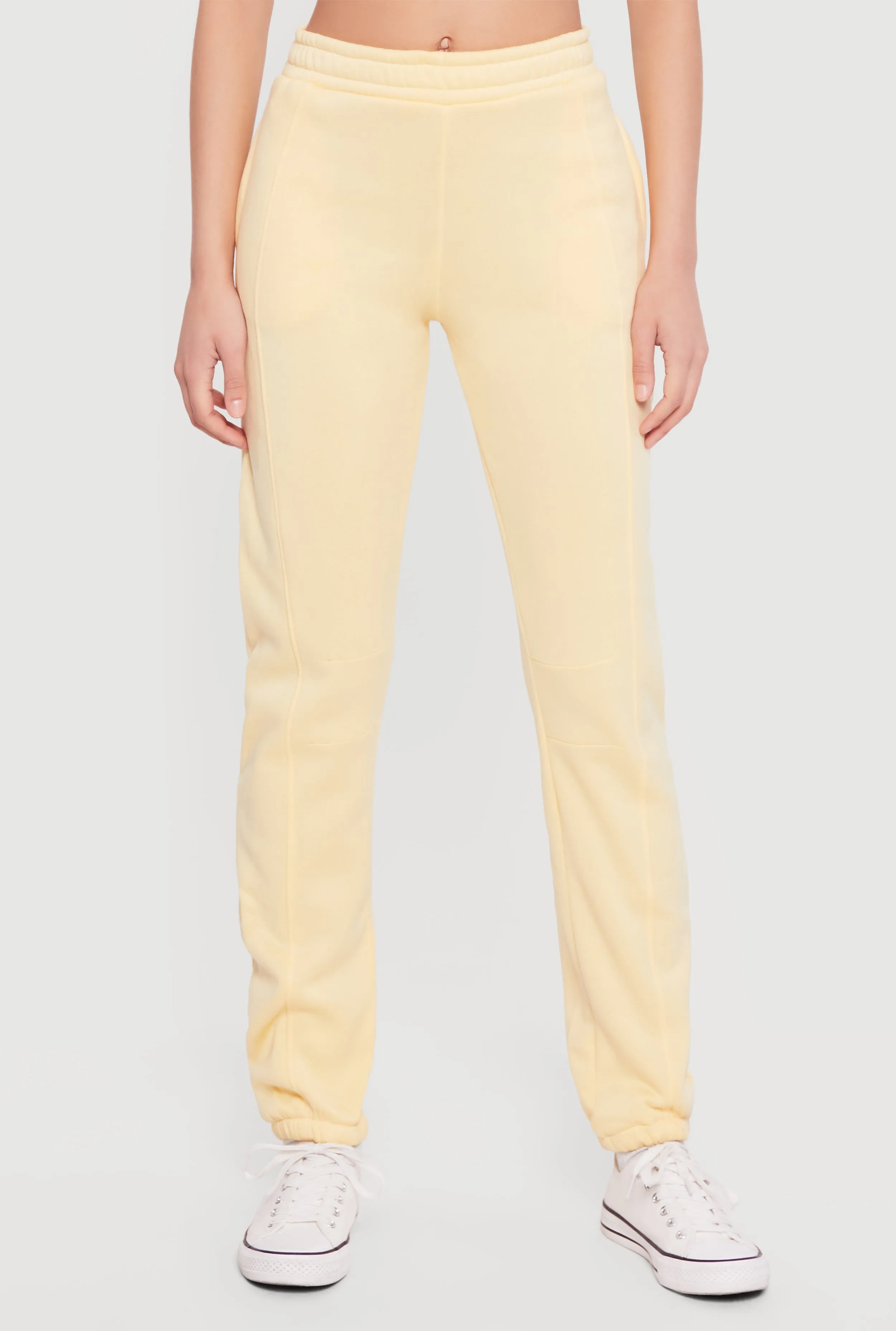 Solid High Waisted Pull On Sweatpants sold by Rainbow product image thumbnail 3